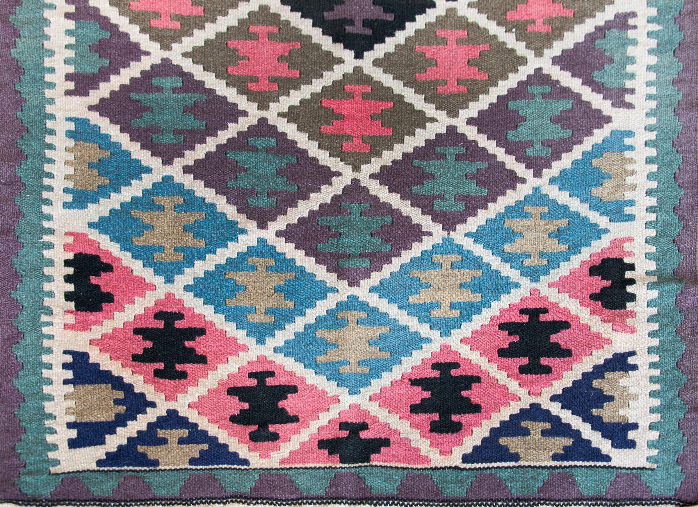 Afghanischer Kelim-Teppich aus der Mitte des 20. im Angebot 2