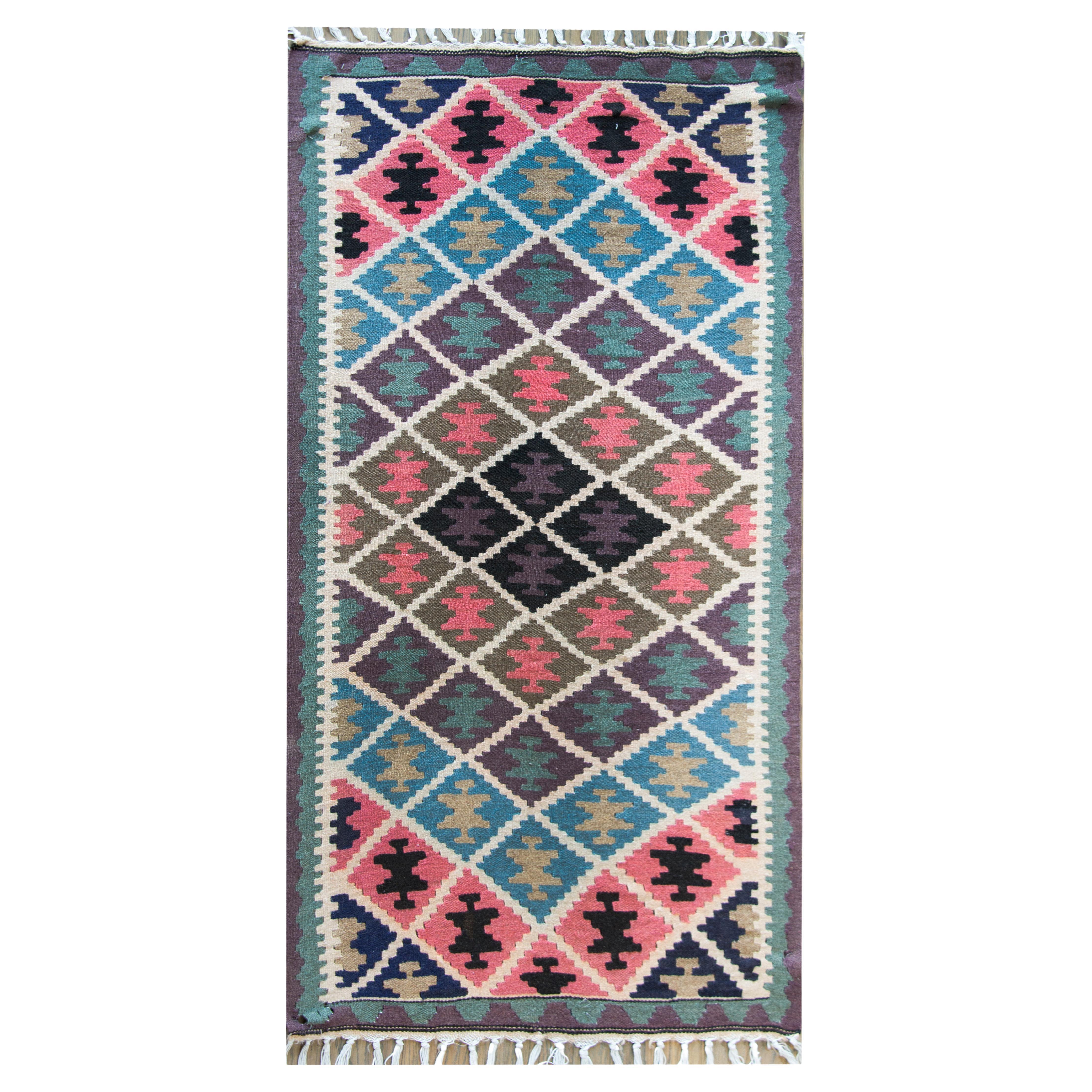 Afghanischer Kelim-Teppich aus der Mitte des 20. im Angebot