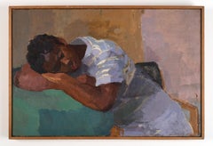 Mid 20th Century African American Art '' A peaceful Moment" C.1950