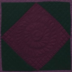 Amish Wool Diamond in a Square from Lancaster County, Pennsylvania