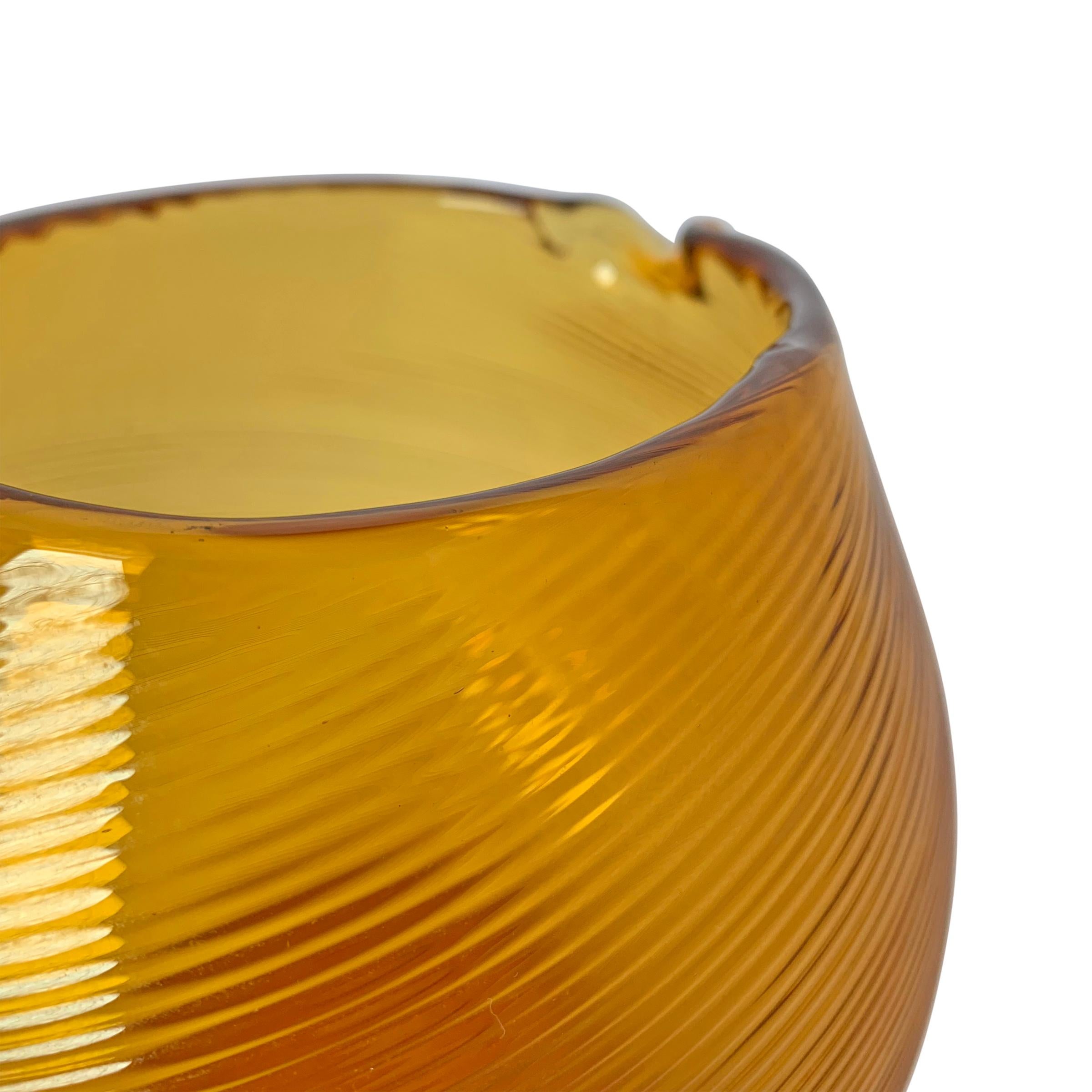 Mid-20th Century American Amber Glass Pitcher 2