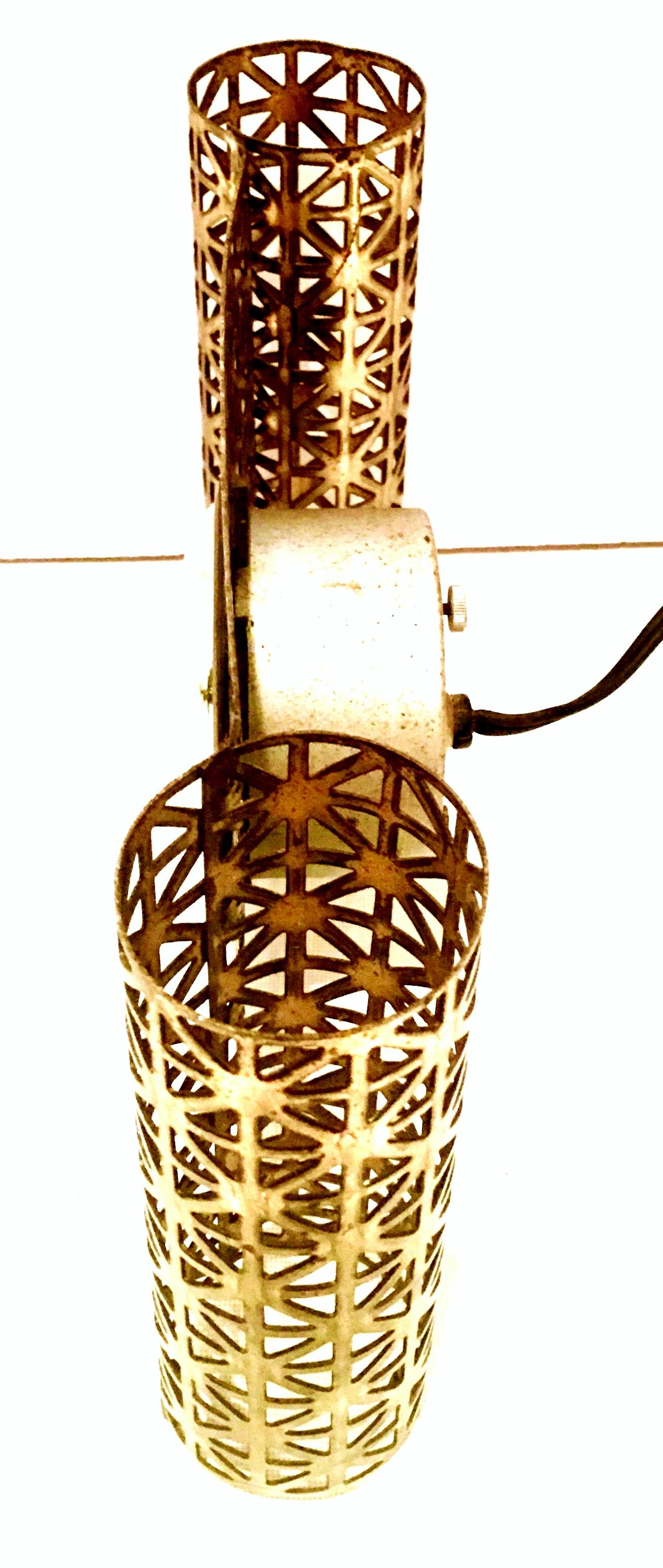 Mid-20th Century American Art Deco Gilt Brass Electrical Clock by, Bilt Rite 2