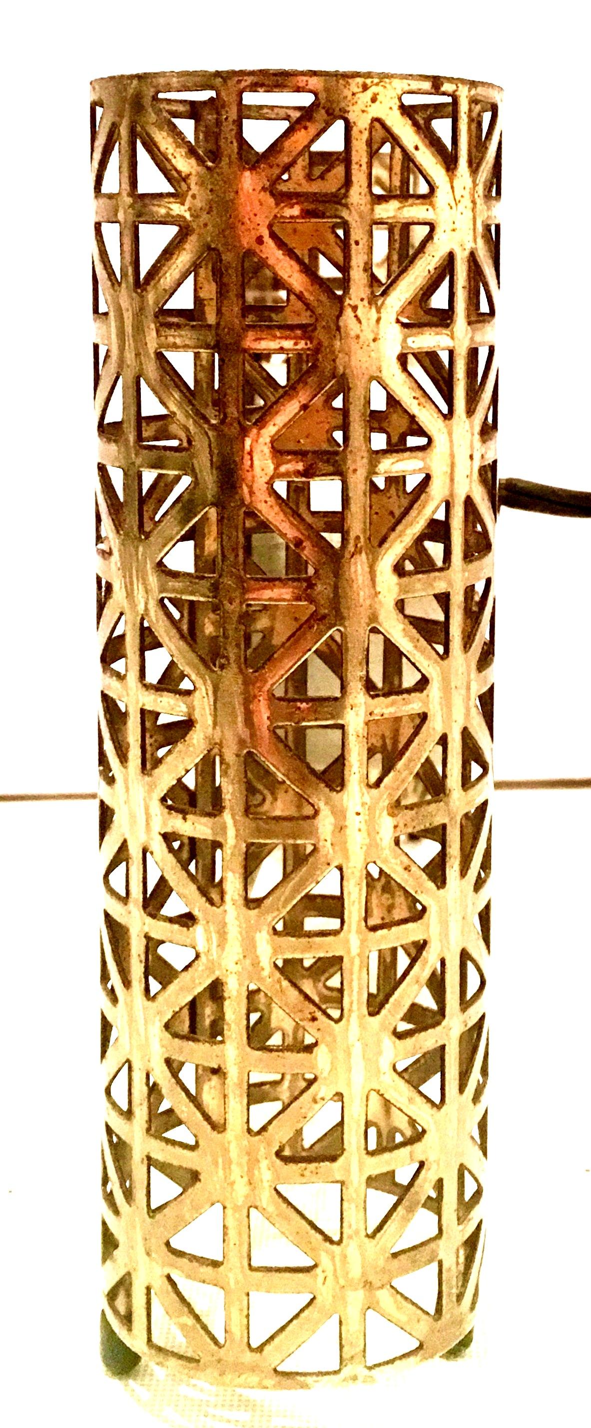 Mid-20th Century American Art Deco Gilt Brass Electrical Clock by, Bilt Rite 3