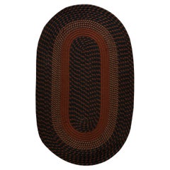Tappeto a trecce americano della metà del XX secolo ( 2'8" x 4'3" - 80 x 130 cm )