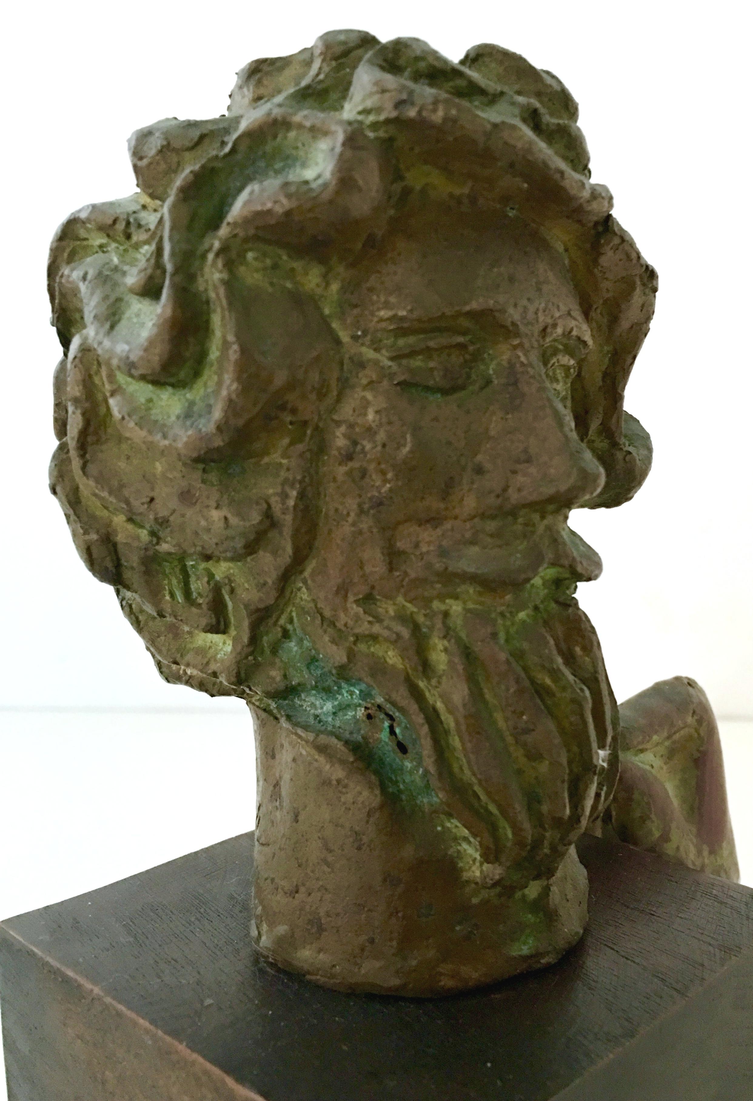 Mid-20th Century American Bronze Male Bust Sculpture By, David Adickes 7