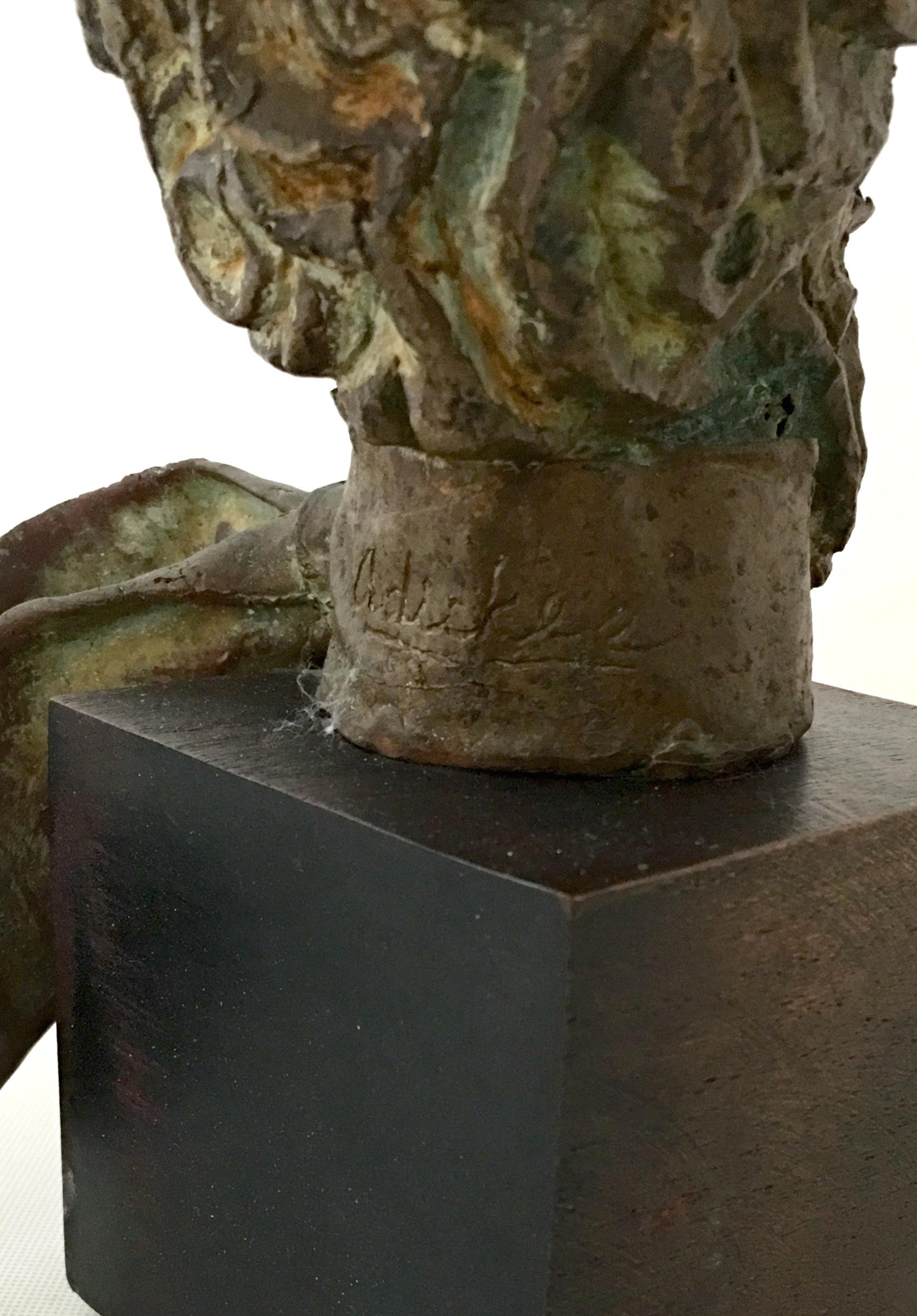 Mid-20th Century American Bronze Male Bust Sculpture By, David Adickes 10