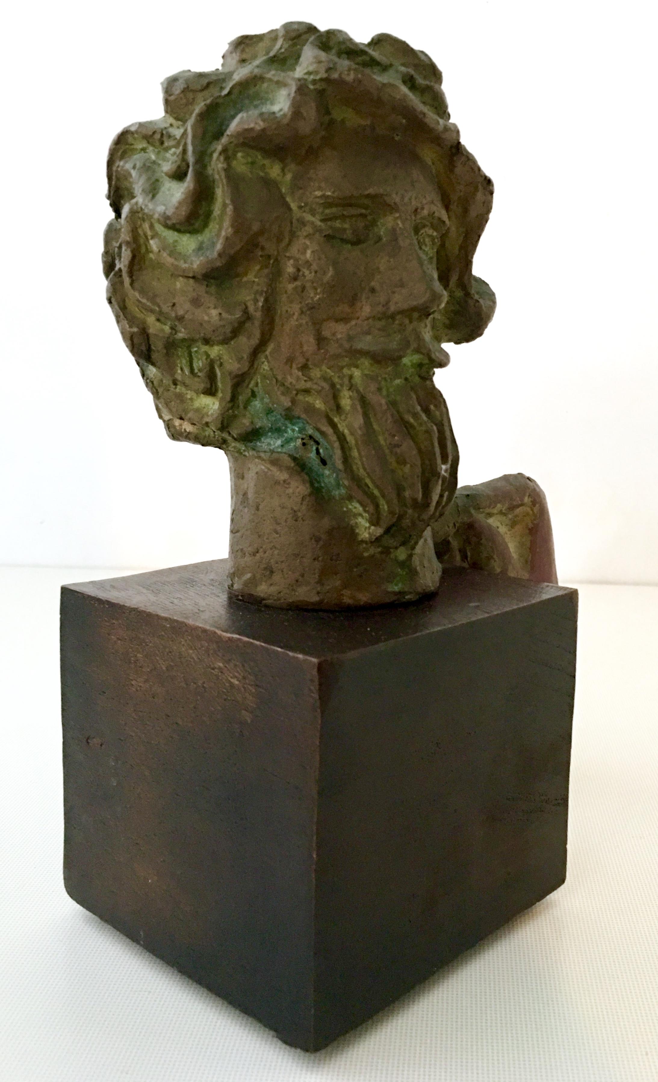 Mid-20th Century American Bronze Male Bust Sculpture By, David Adickes 2