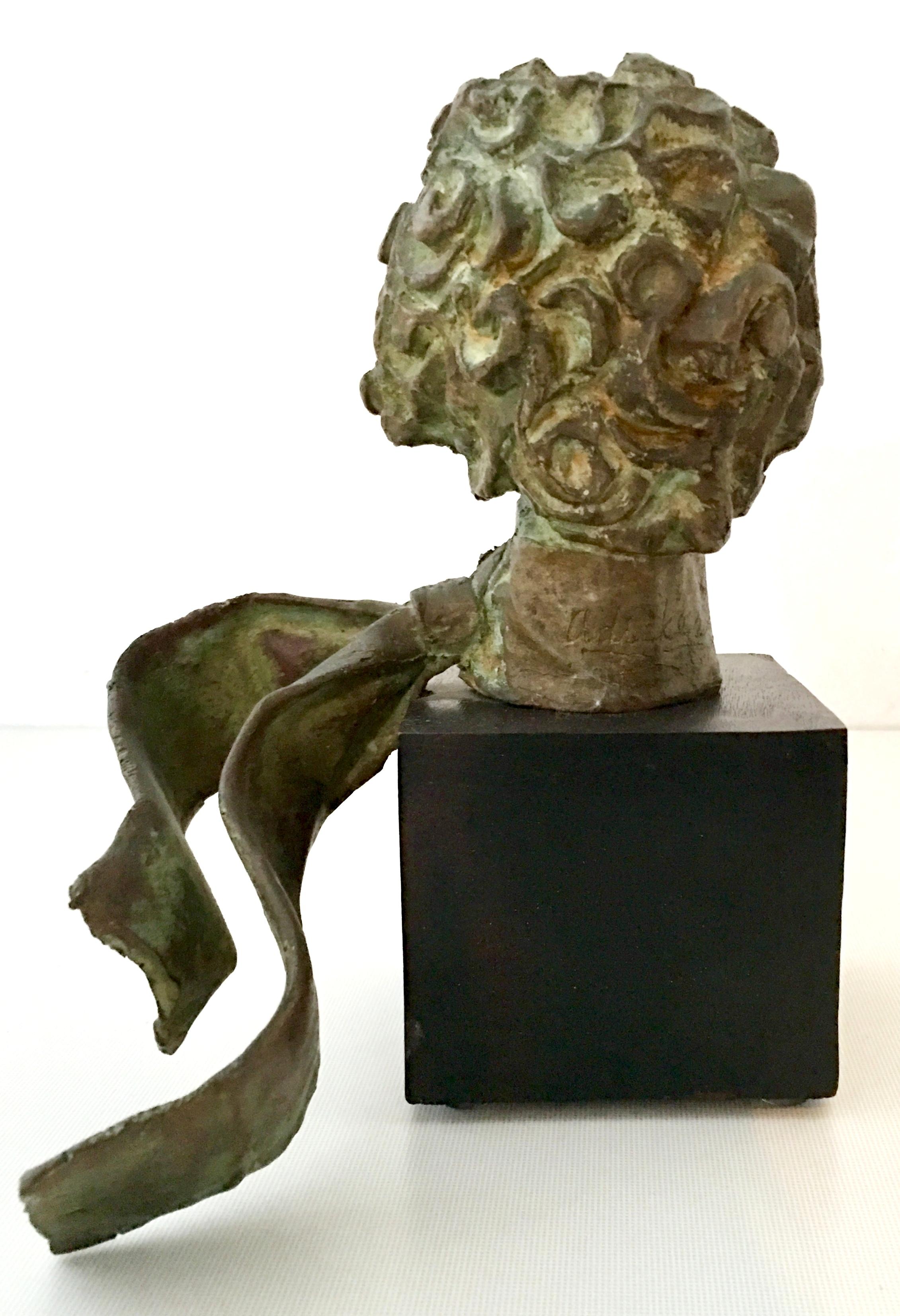 Mid-20th Century American Bronze Male Bust Sculpture By, David Adickes 3