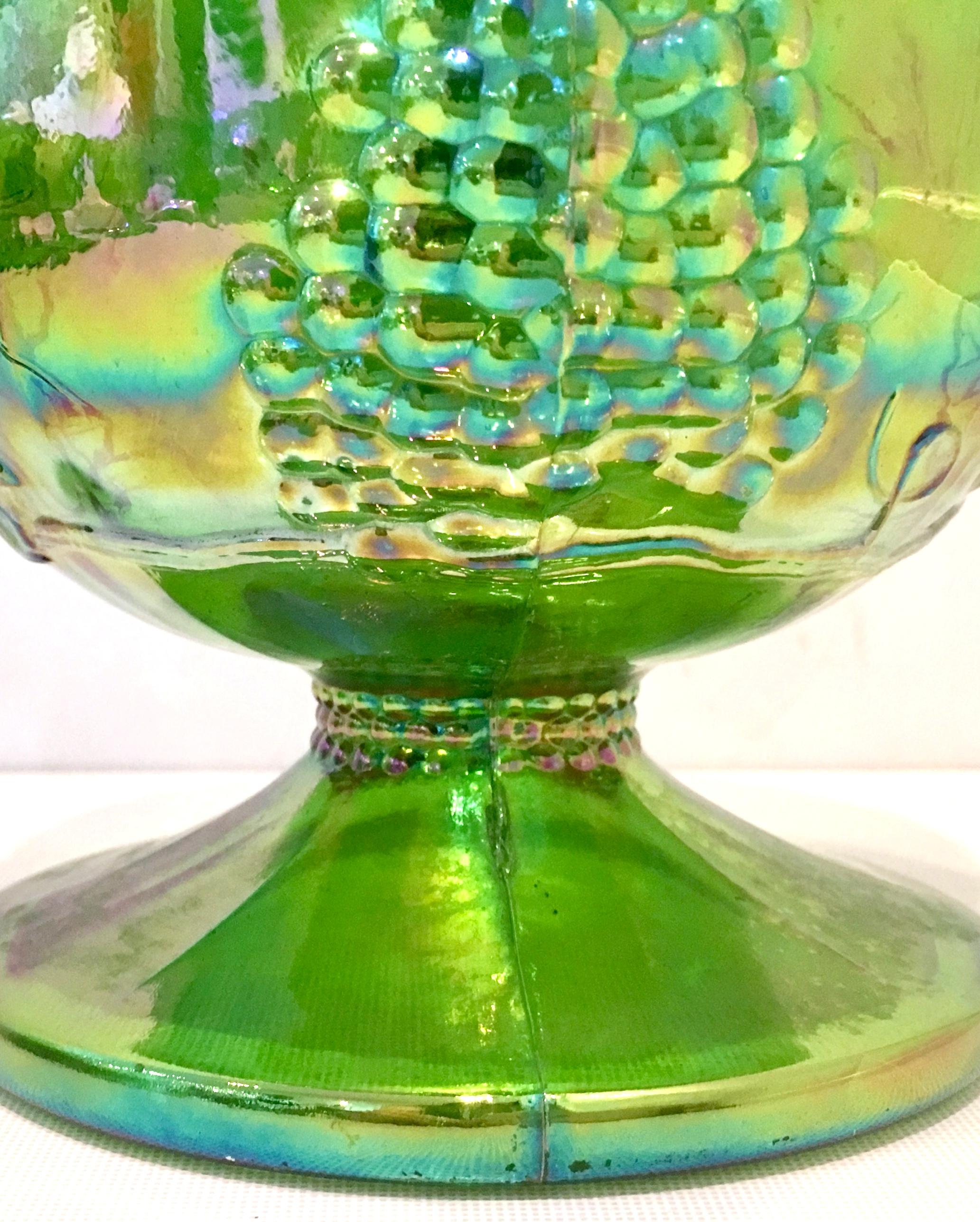 Mid 20th Century American Carnival Glass Drinks Set Of 9 Pieces For Sale At 1stdibs