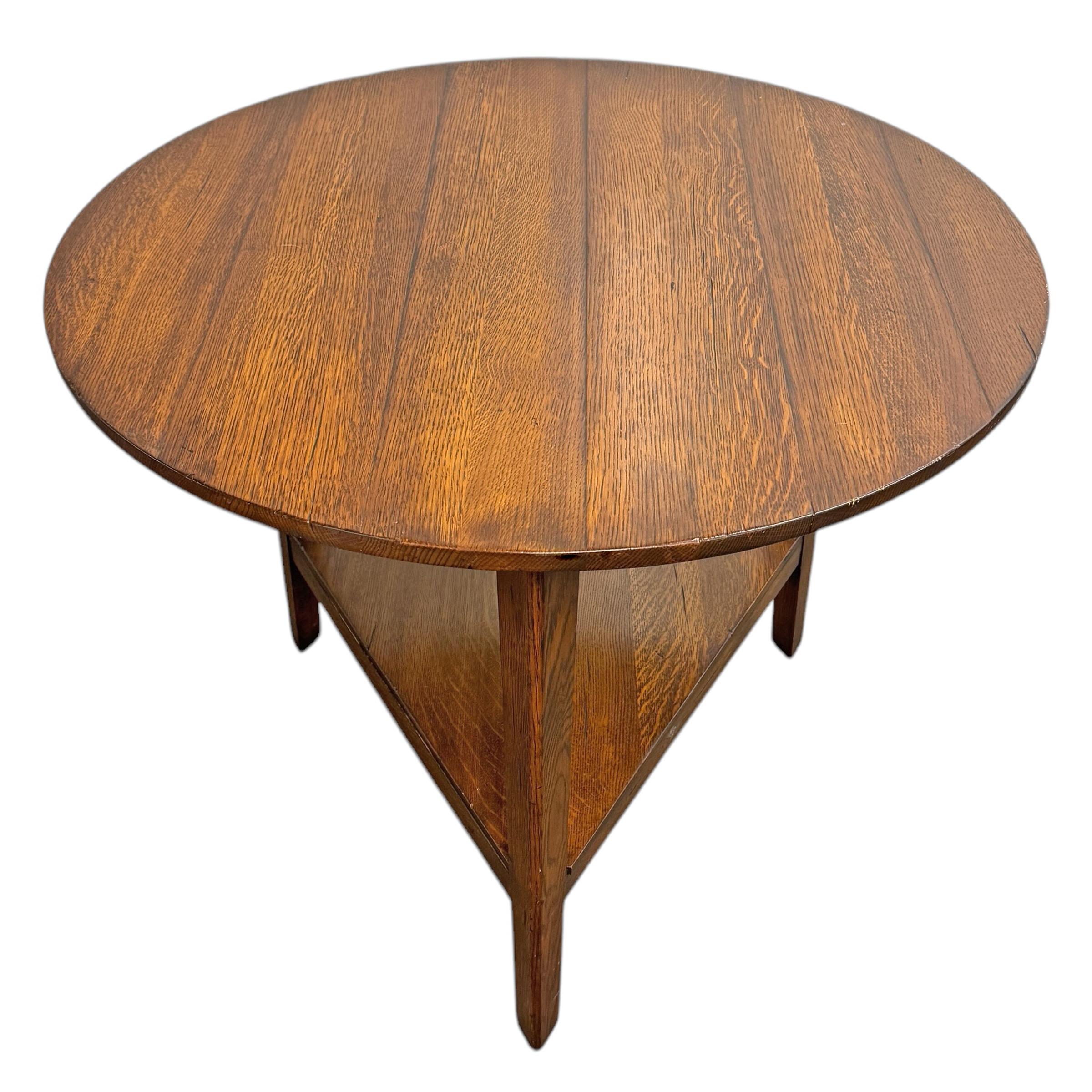 20ième siècle Table de criquet américaine du milieu du 20e siècle par Stickley en vente