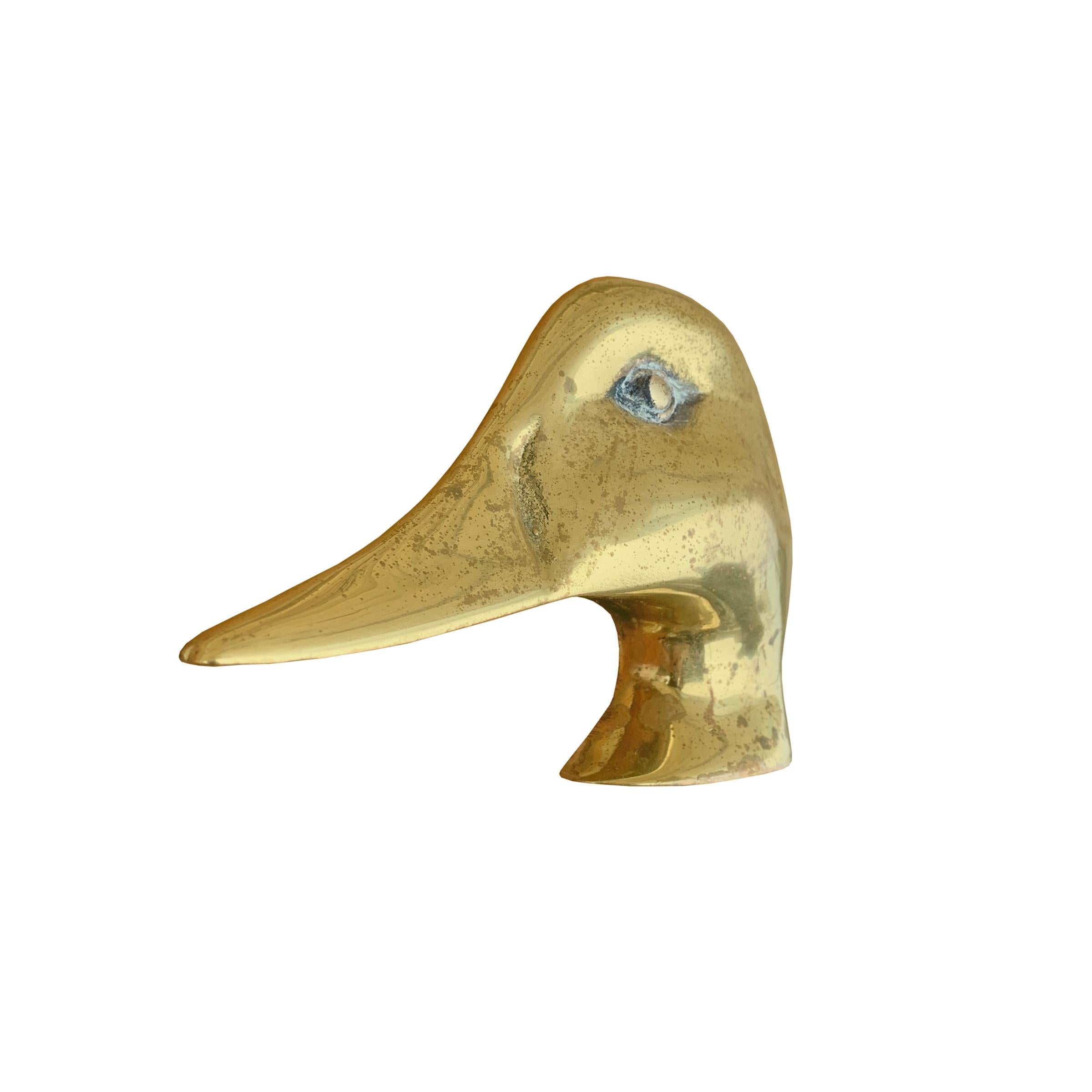 Country Mid-20th Century American Duck Head Door Knocker