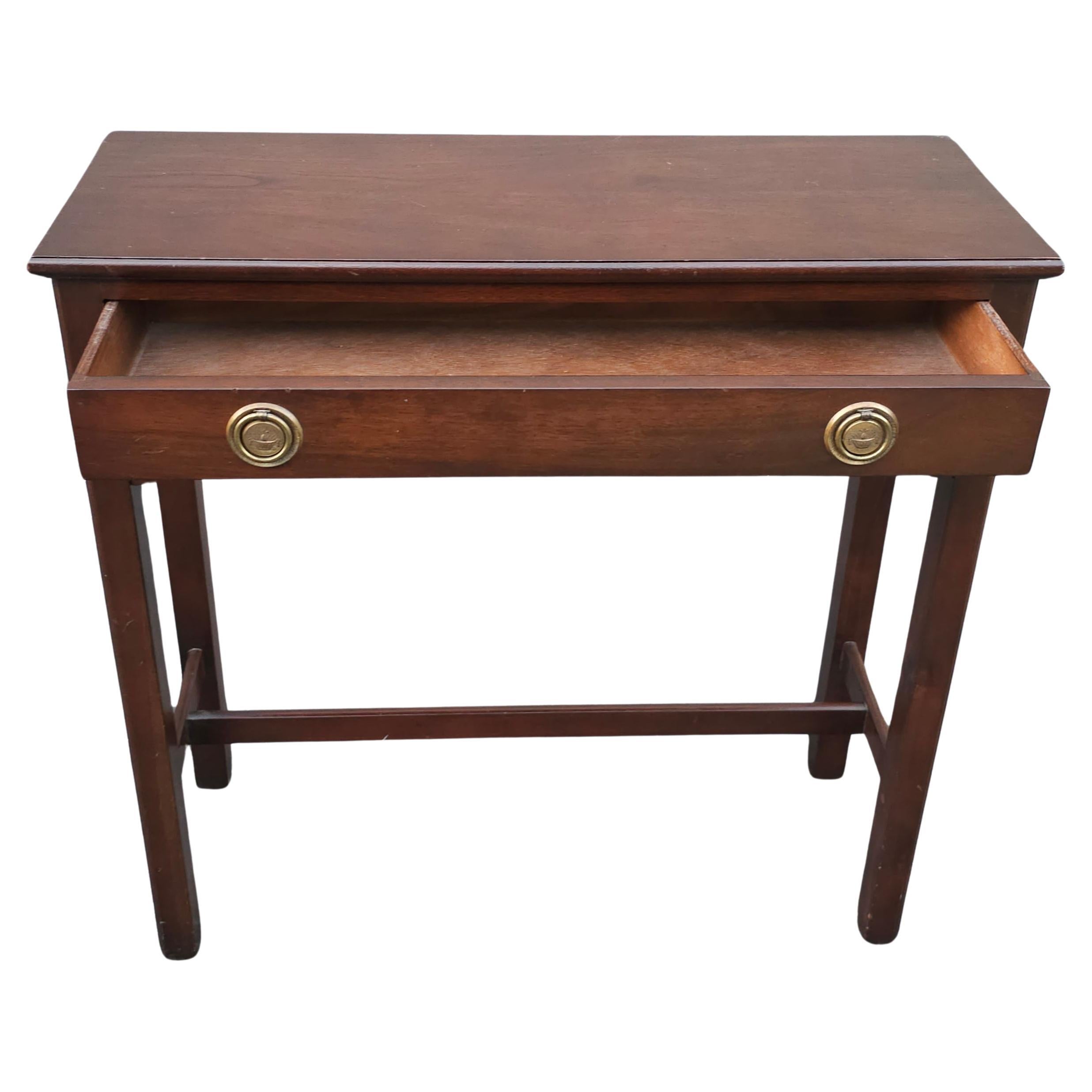 Other Mid 20th Century American Federal Mahogany Trestle Console Table For Sale