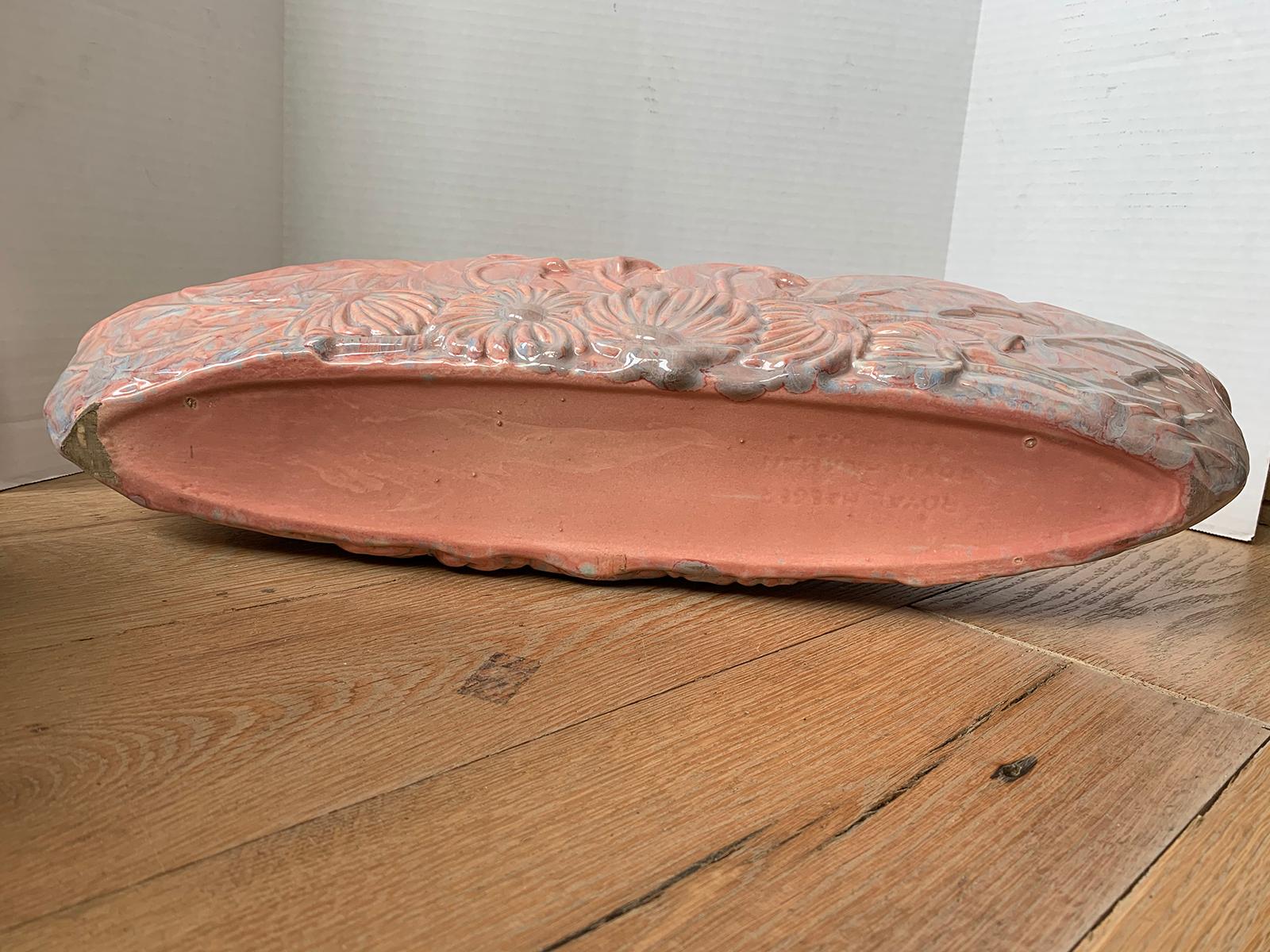 Mid-20th Century American Glazed Pottery Planter by Royal Haeger, Marked For Sale 13