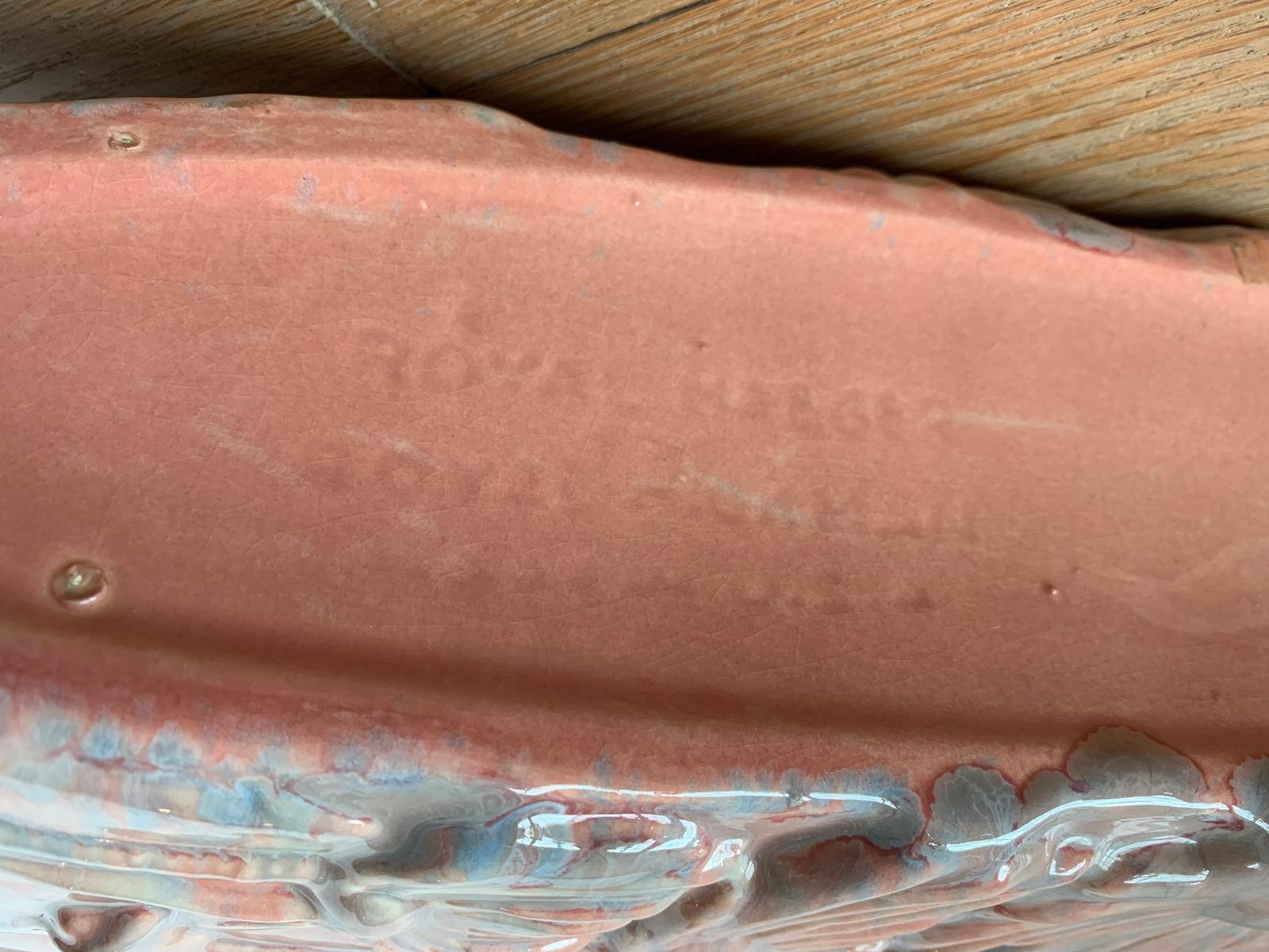 Mid-20th century American glazed pottery planter by Royal Haeger, marked.