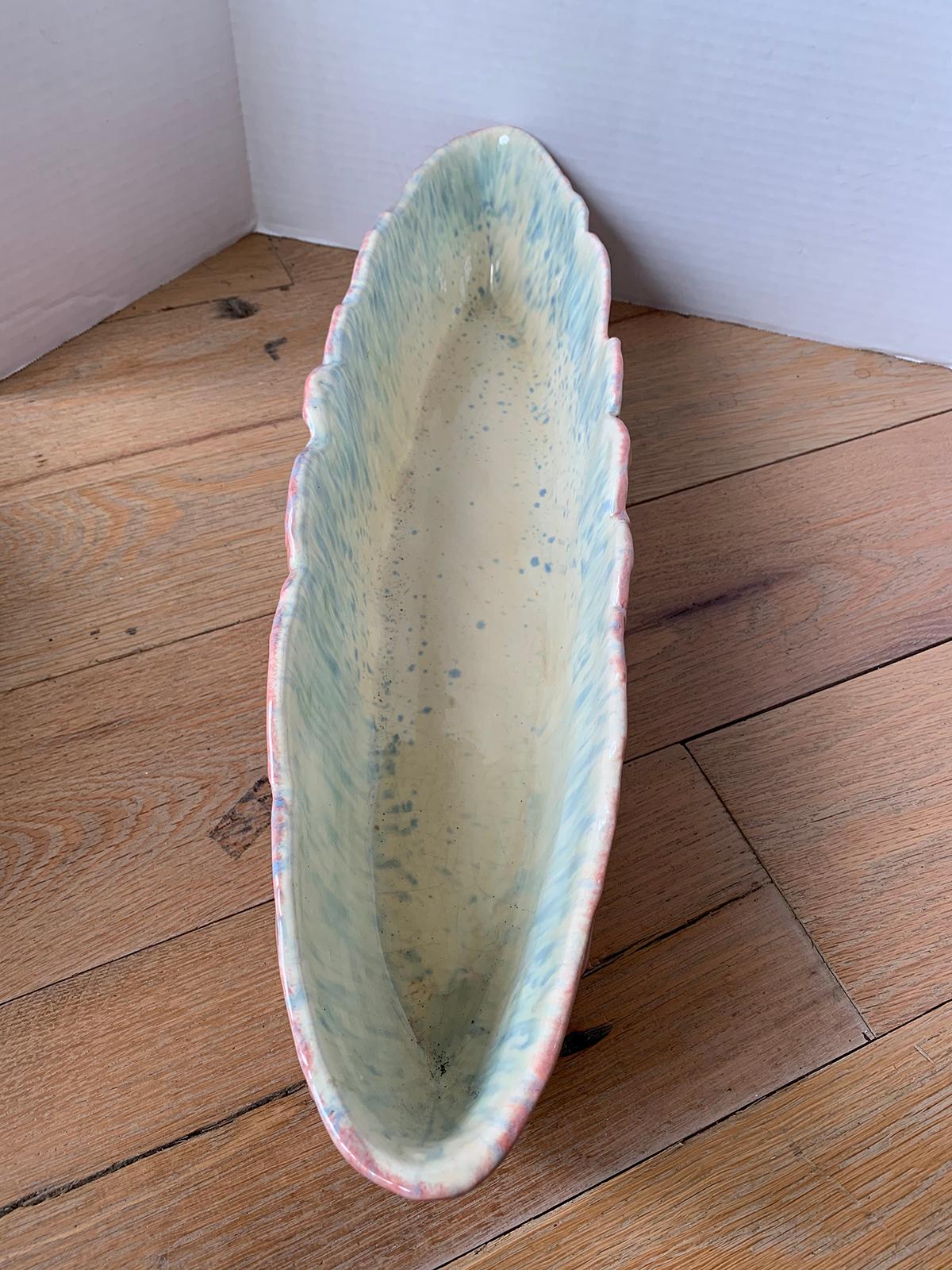 Mid-20th Century American Glazed Pottery Planter by Royal Haeger, Marked For Sale 4