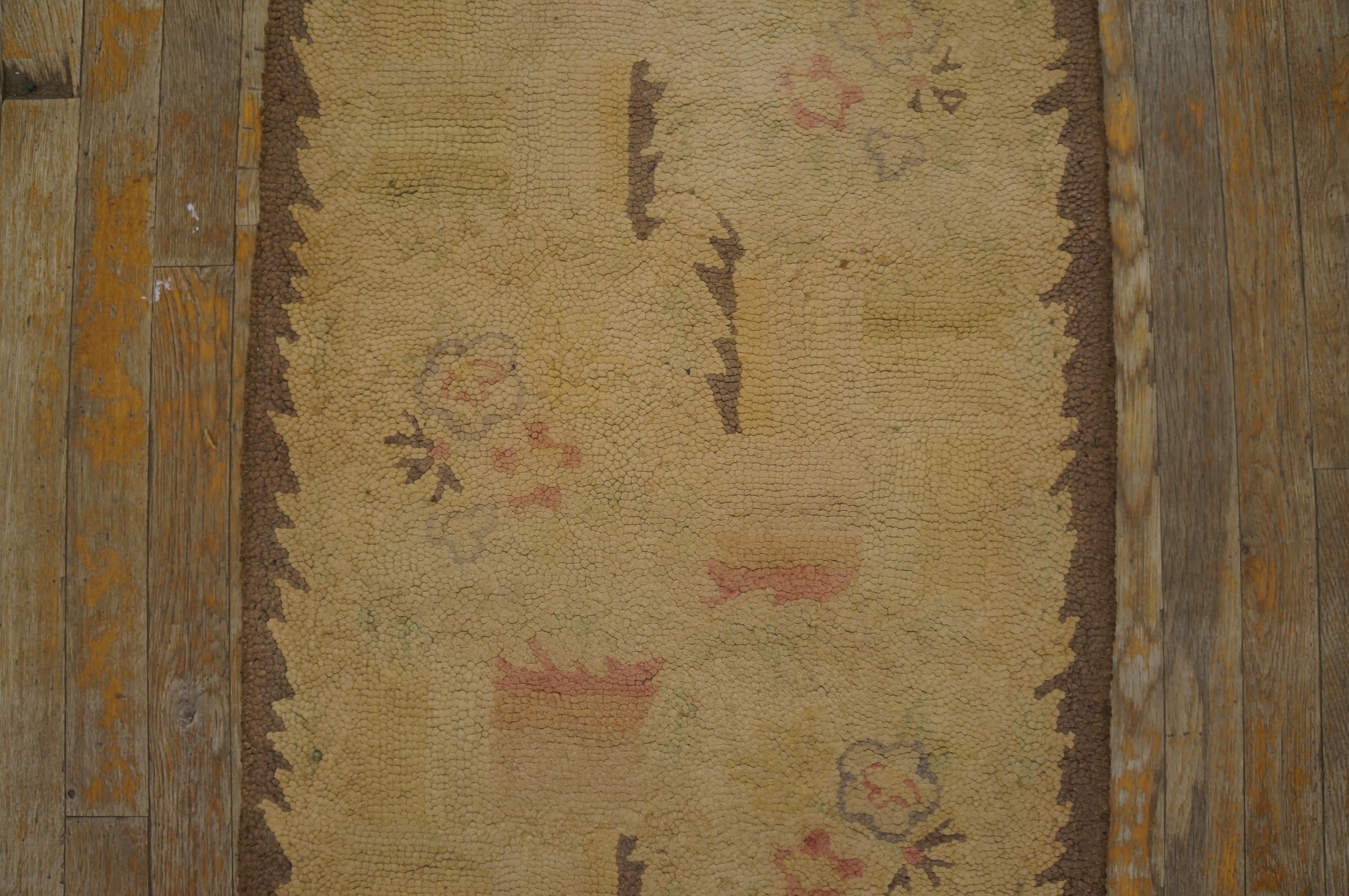 Mid-20th Century American Hooked Rug ( 2' x 18'3