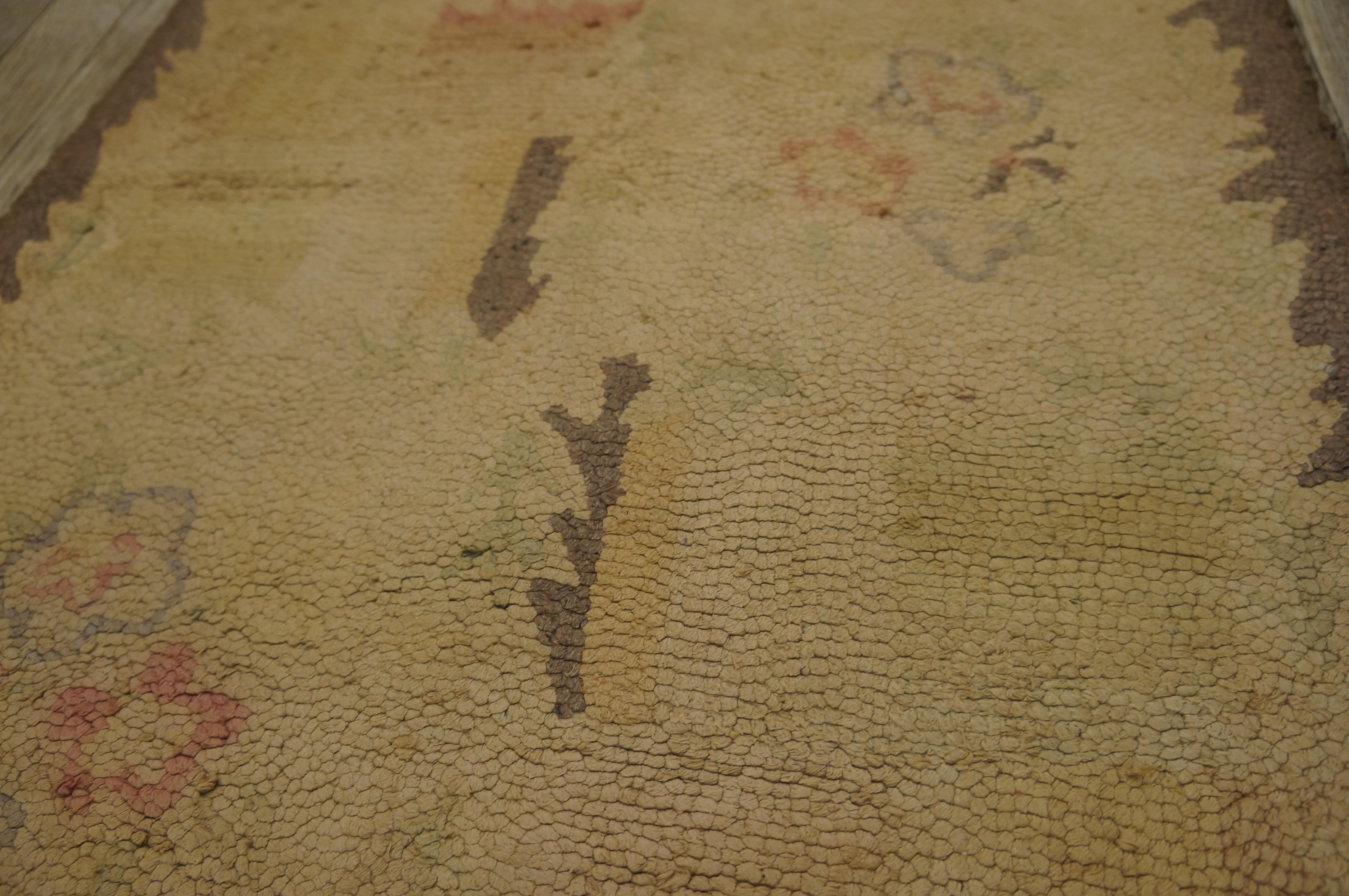 Mid-20th Century American Hooked Rug ( 2' x 18'3