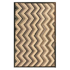 Tappeto americano uncinato della metà del XX secolo ( 4' x 6' - 122 x 183 )