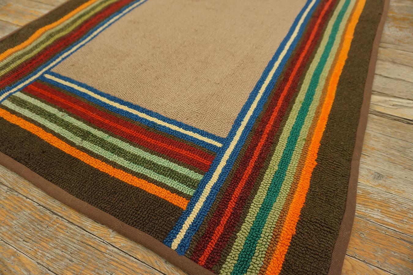 Mid 20th Century American Hooked Rug For Sale 4