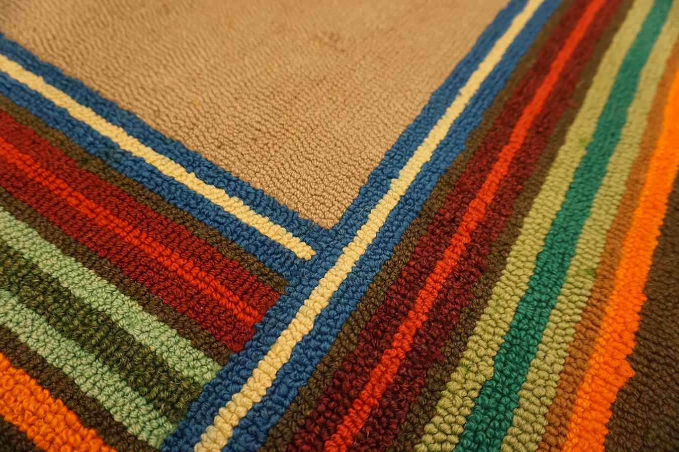 Mid 20th Century American Hooked Rug In Good Condition For Sale In New York, NY