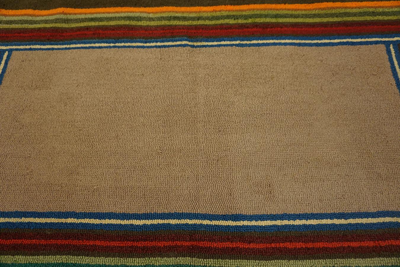 Mid-20th Century Mid 20th Century American Hooked Rug  For Sale