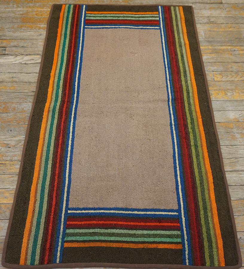Mid 20th Century American Hooked Rug  For Sale 1