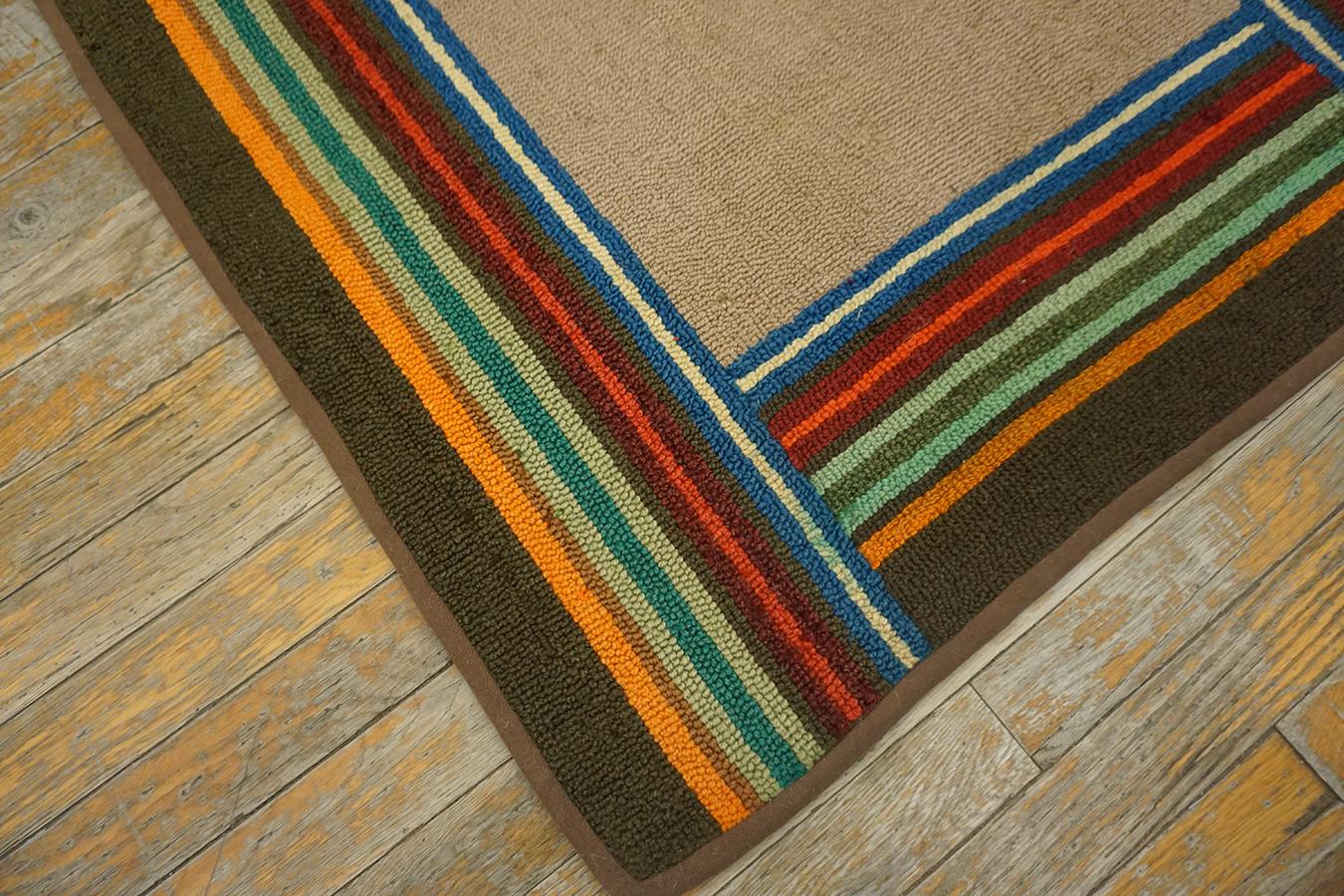 Mid 20th Century American Hooked Rug  For Sale 2