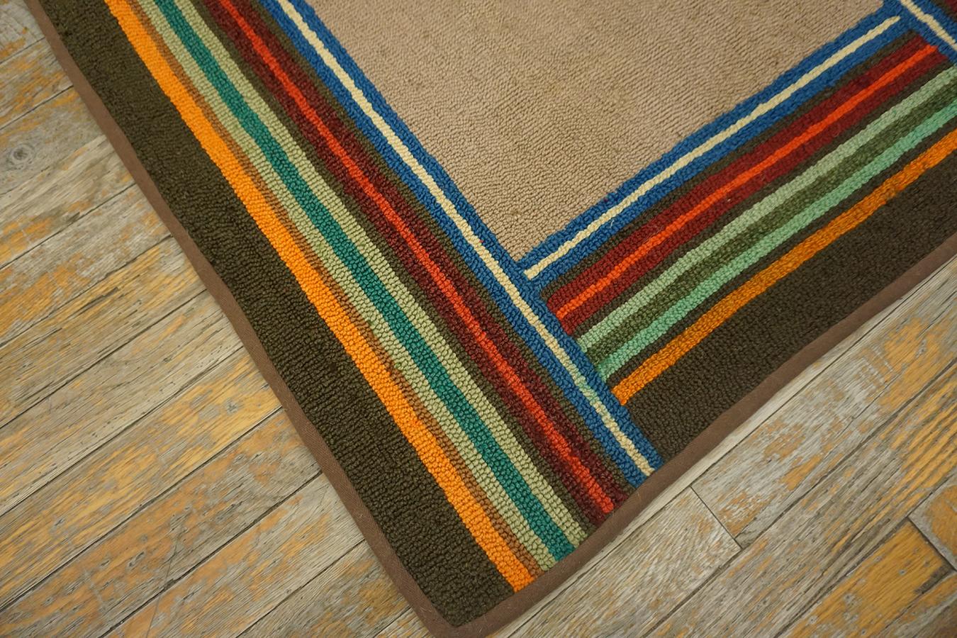 Mid 20th Century American Hooked Rug For Sale 2