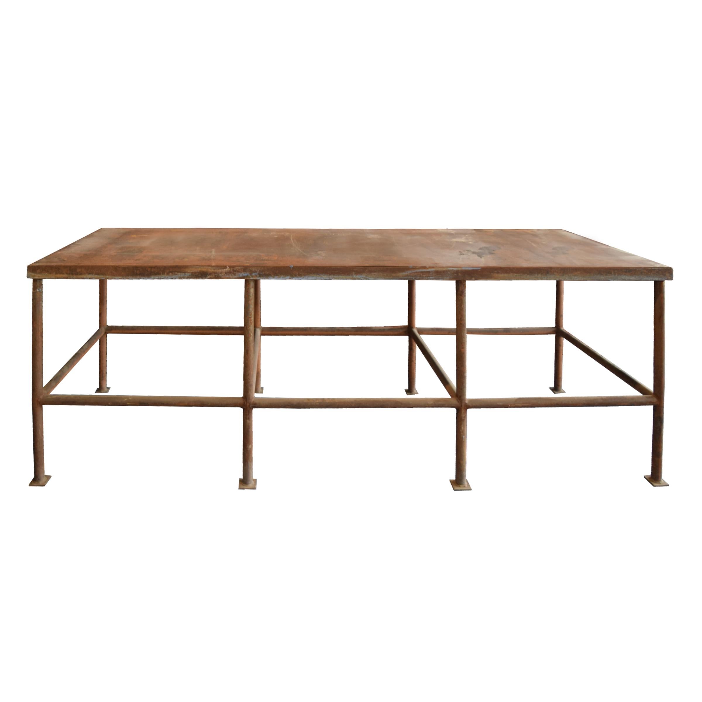 Mid-20th Century American Industrial Work Table