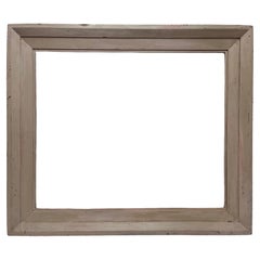 Retro Mid 20th Century American Modernist Style White Finish Picture Frame 24 x 20