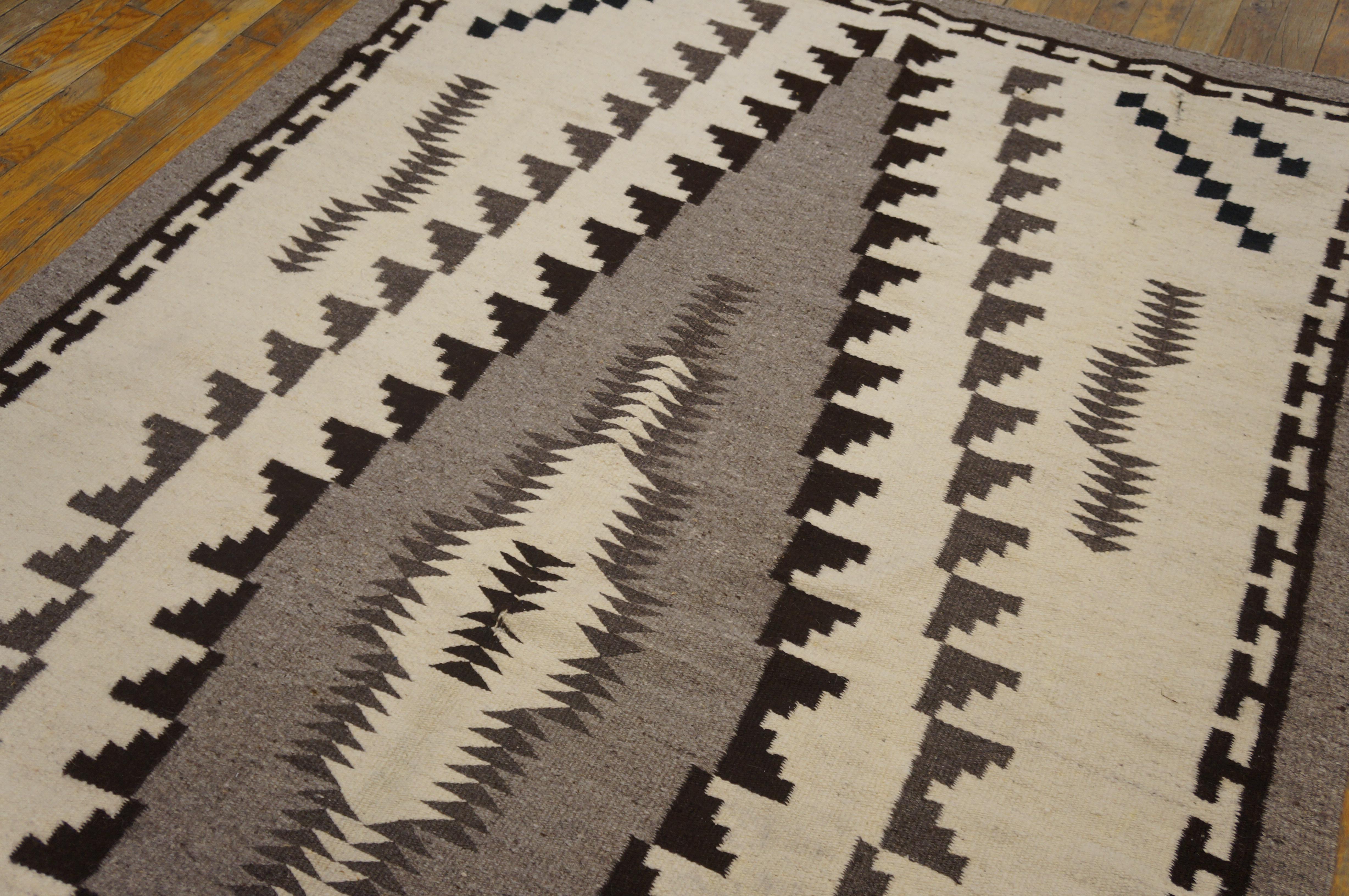 Tapis Navajo du milieu du 20ème siècle ( 4'6