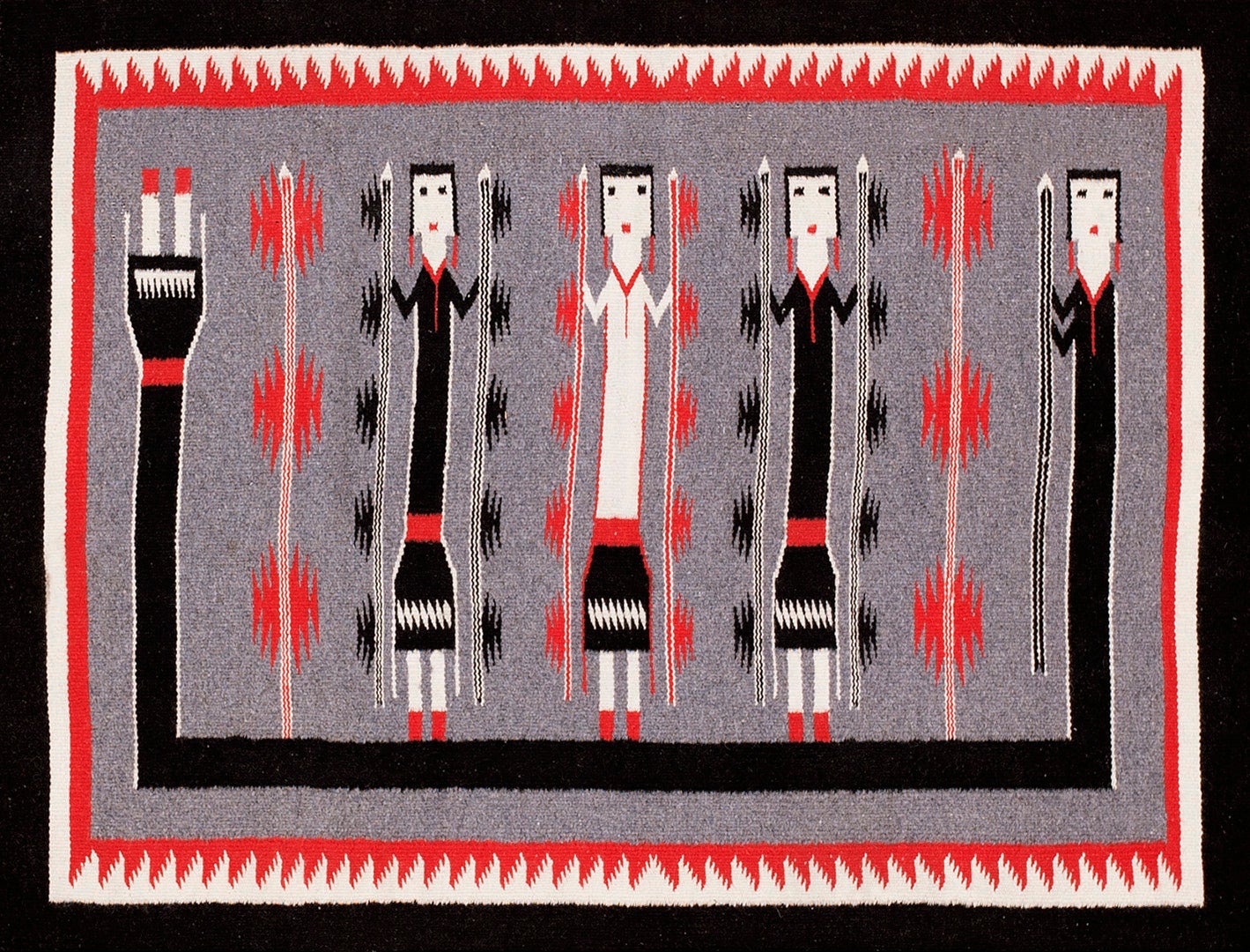 Mid 20th Century American Navajo Yei Rug ( 2'10" x 3'10" - 86 x 117 )