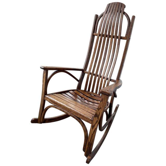 Superb Henry Link Rocker Vintage Wicker with Scalamandre Cushion at ...
