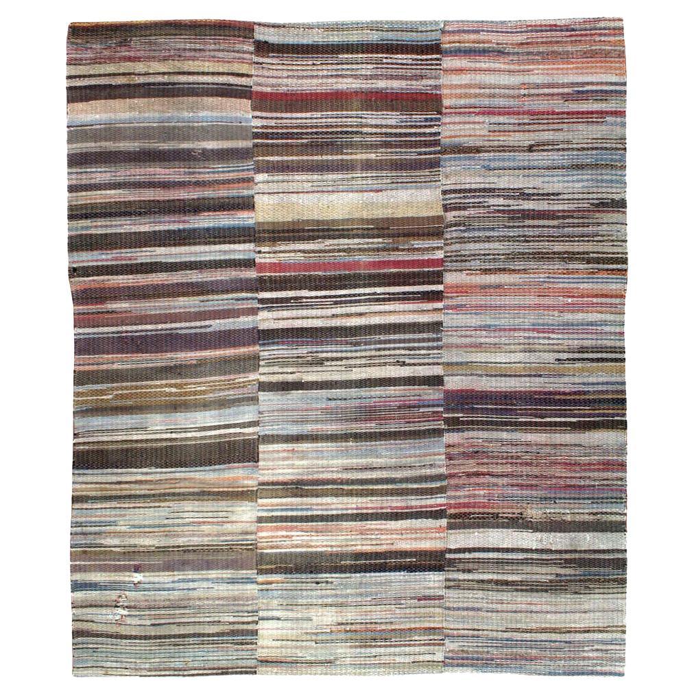 Mid-20th Century American Rag Rug