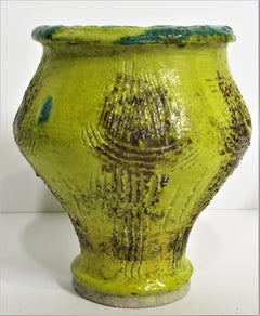Mid-20th Century American Studio Art Pottery Lava Glaze Vases
