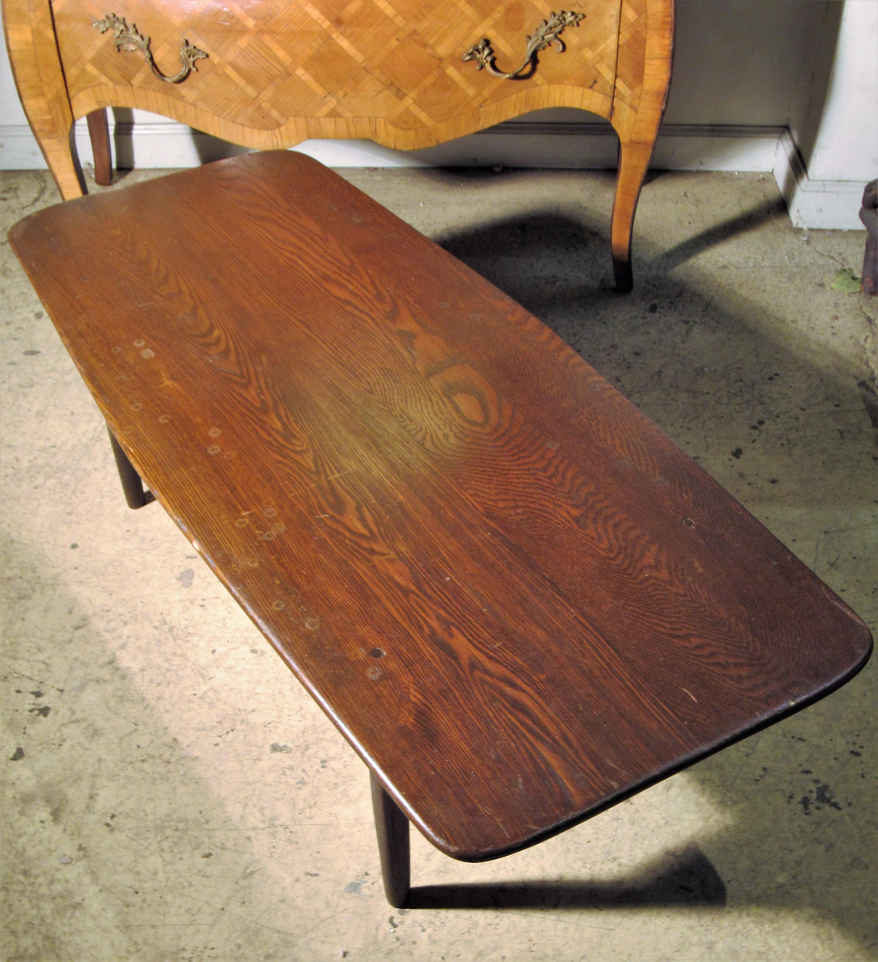 Hand-Crafted Mid-20th Century American Studio Craft Movement Coffee Table