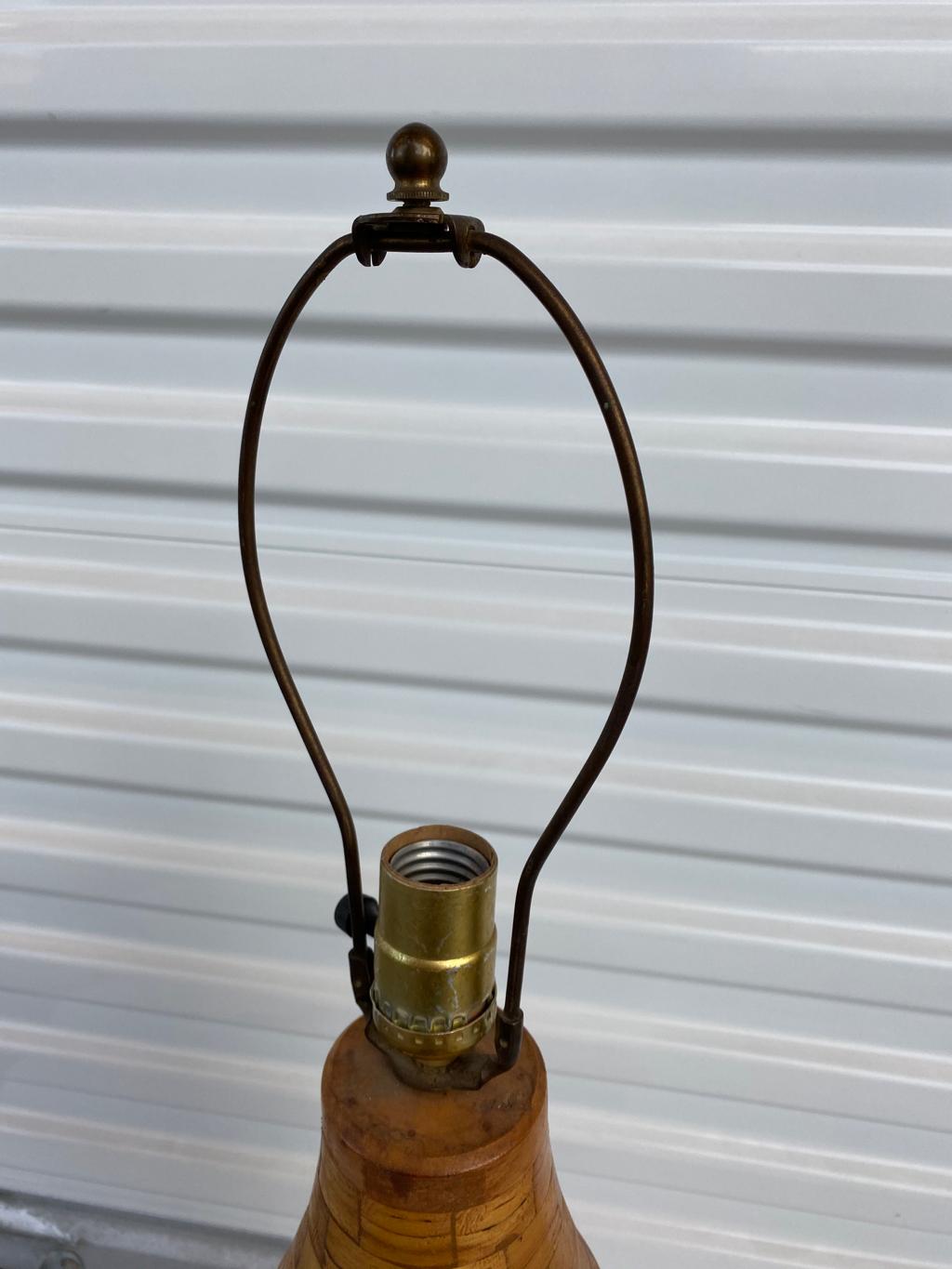 Mid-20th Century American Wood Lamp For Sale 1