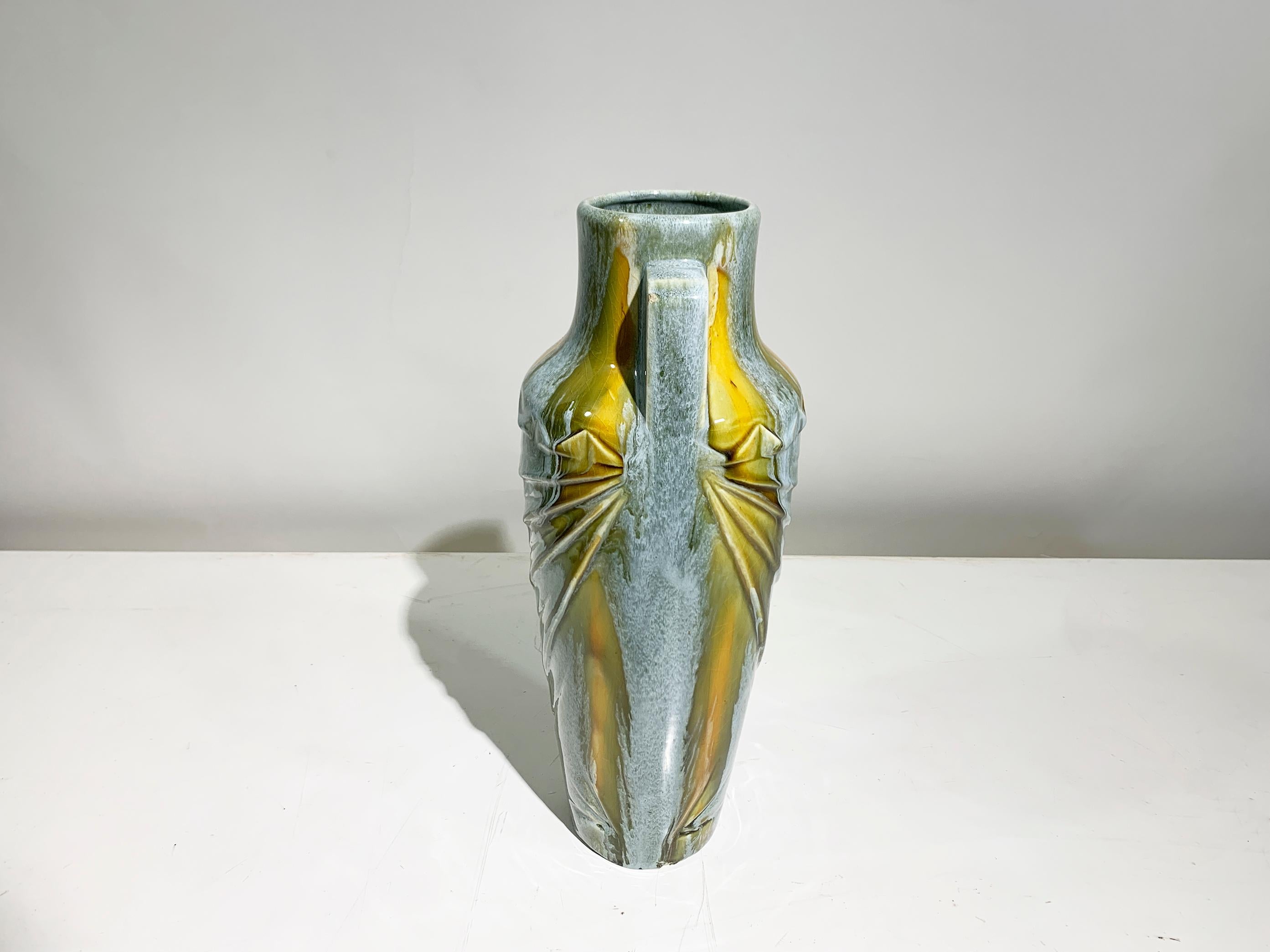 Mid-Century moderno Vaso in Amphora Ceramics della metà del XX secolo, numerato 308, Francia, CIRCA 1950 in vendita