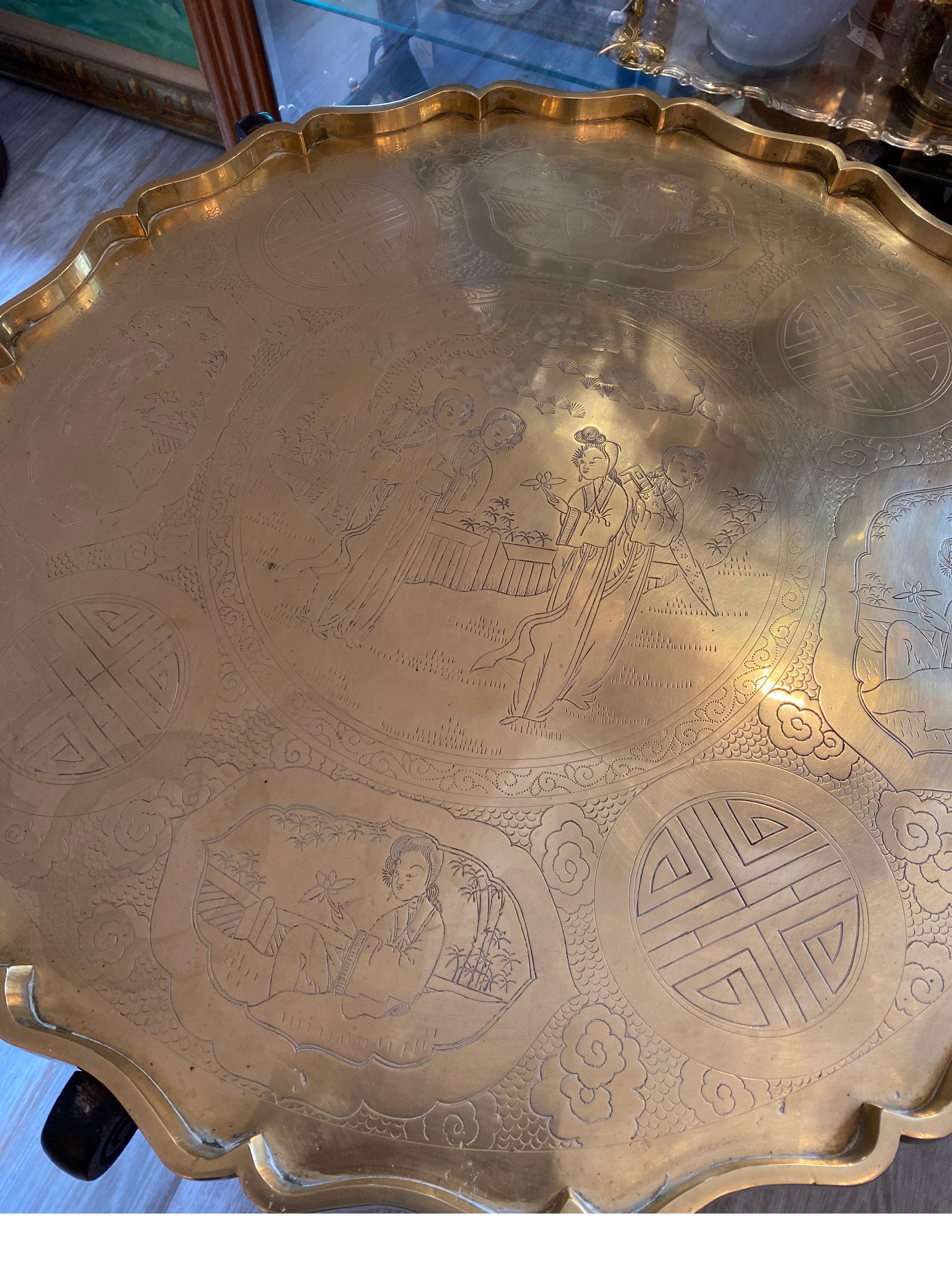 indian brass table