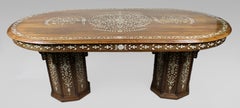 Mid-20th Century Anglo-Indian Inlaid Dining Table