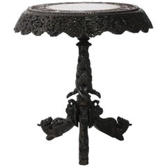Mid-20th Century Anglo-Indian Rosewood Table