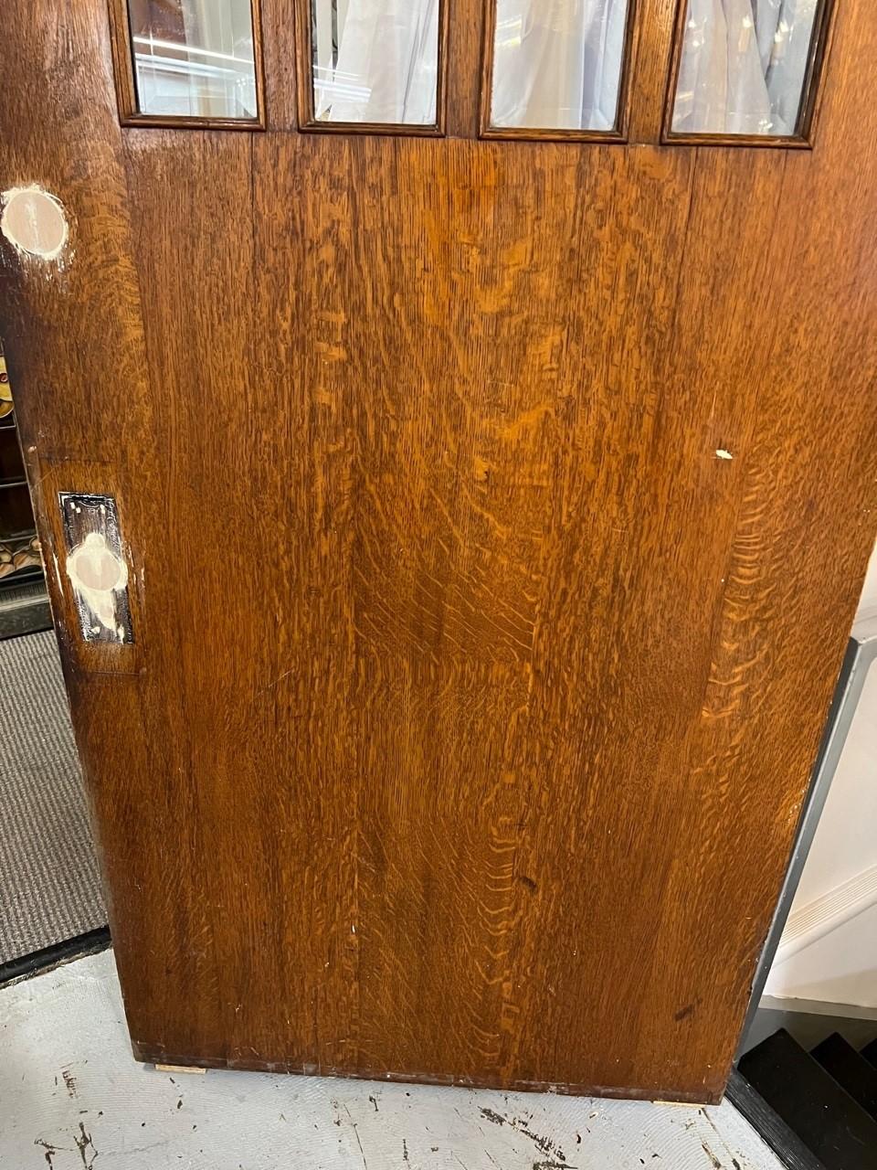 Mid 20th Century Antique Arts and Crafts Door Four Lite For Sale 5