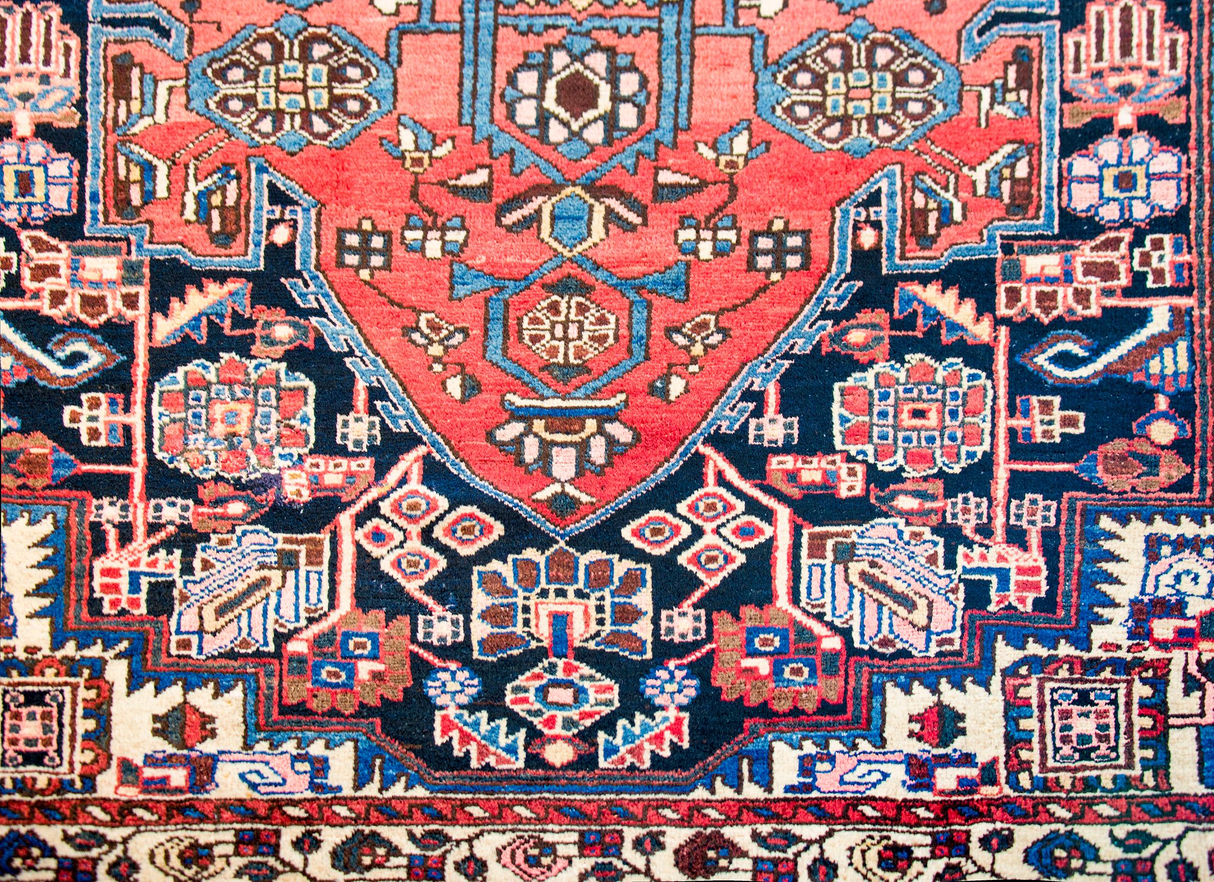 Persian Mid-20th Century Antique Mazlaghan Rug
