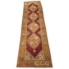 Mid-20th Century Antique Turkish Anatolian Runner Rug