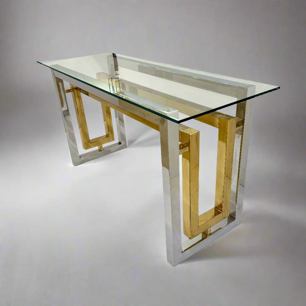 Mid-20th Century Architectural Console table by Romeo Riga, Italy In Good Condition For Sale In New York, NY