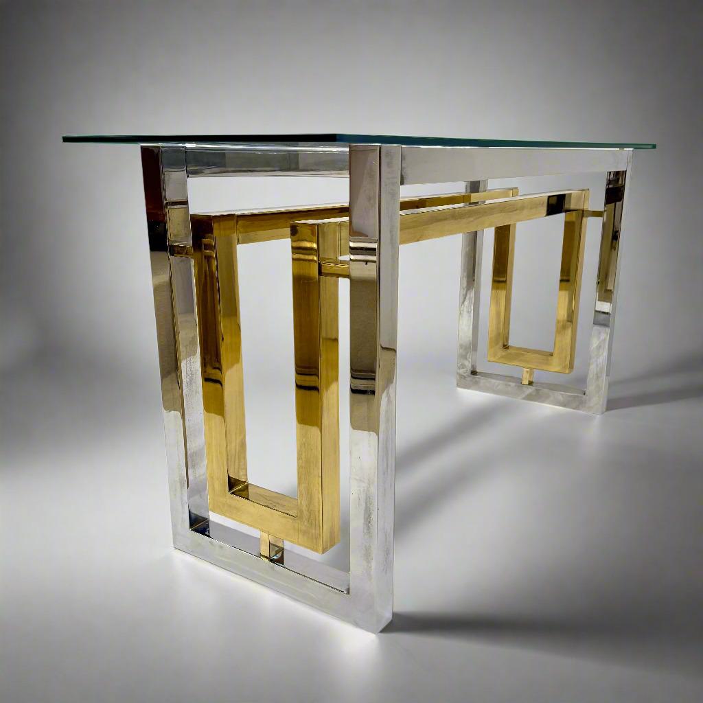 Mid-20th Century Architectural Console table by Romeo Riga, Italy For Sale 1