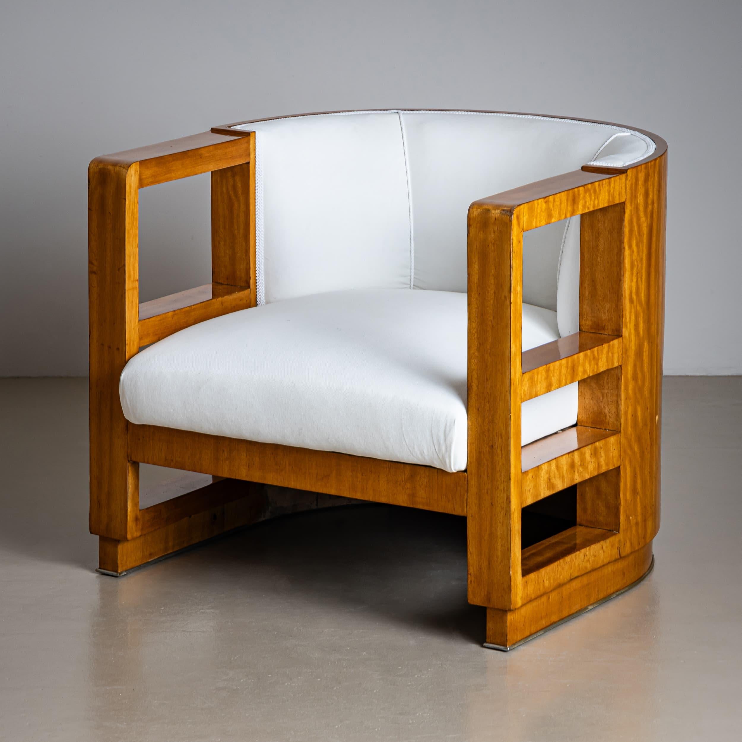 Français Fauteuils Art Déco du milieu du 20ème siècle, France en vente