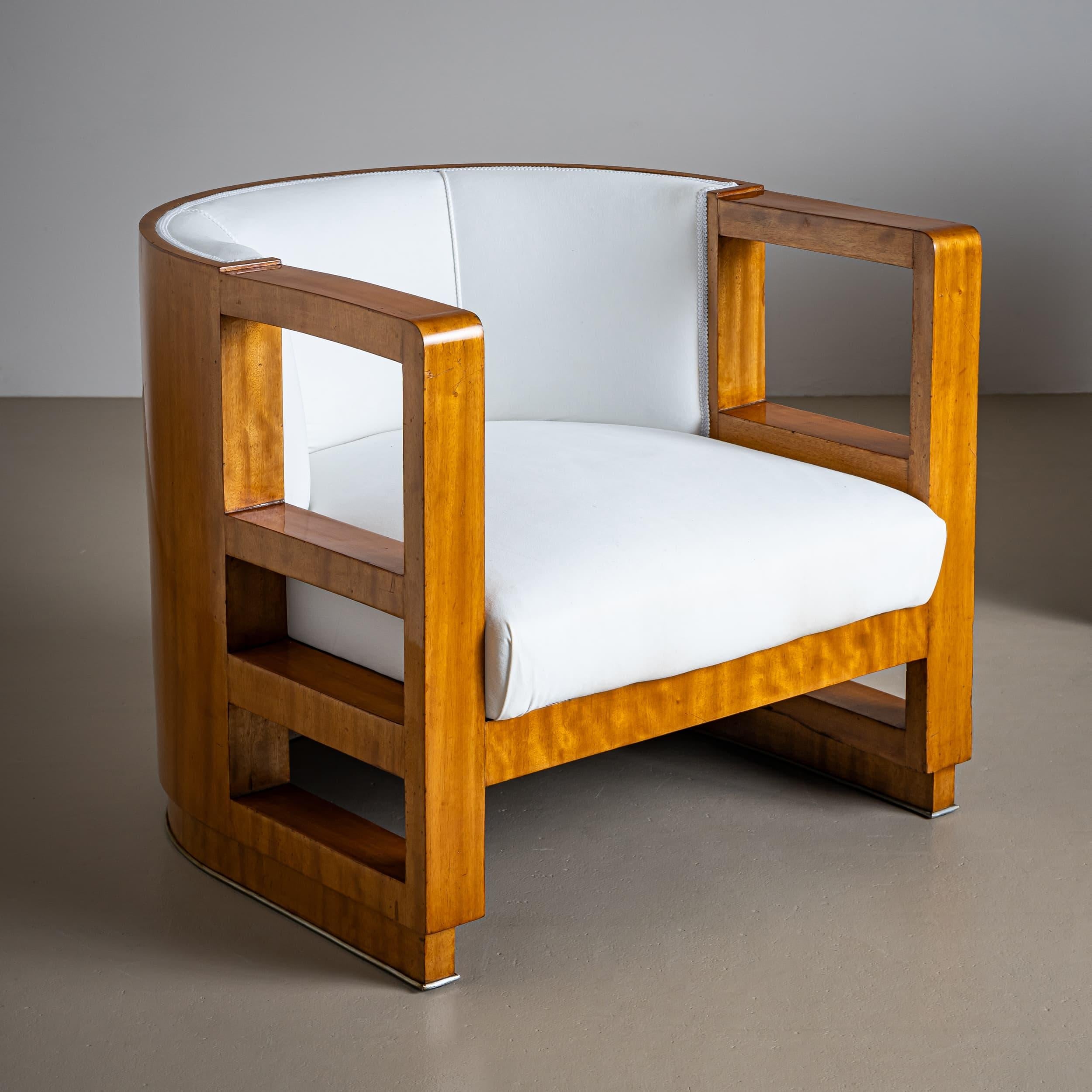 Fauteuils Art Déco du milieu du 20ème siècle, France Bon état - En vente à New York, NY