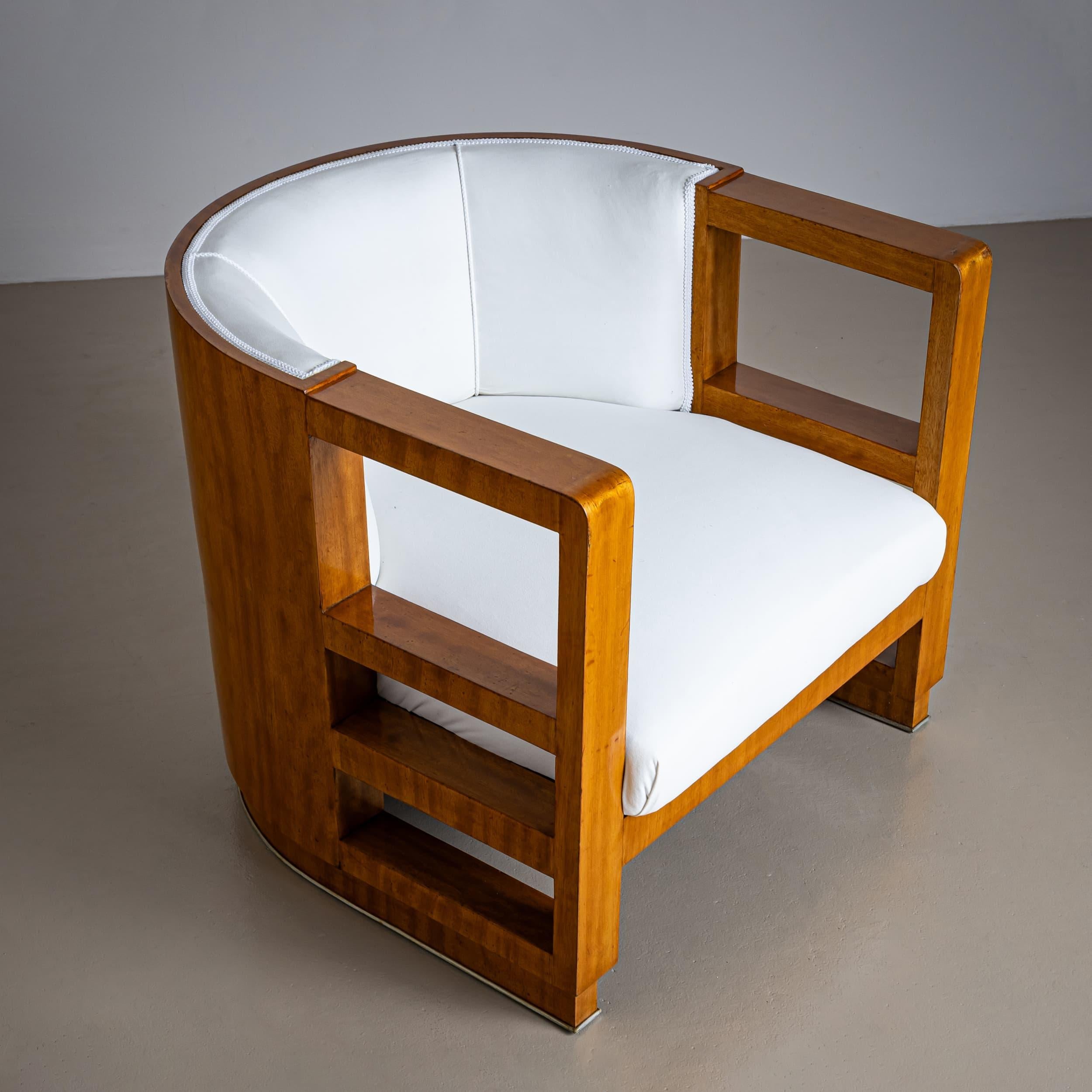 20ième siècle Fauteuils Art Déco du milieu du 20ème siècle, France en vente