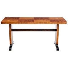 Mid-20th Century Art Deco Influenced Inlaid Birch Coffee Table